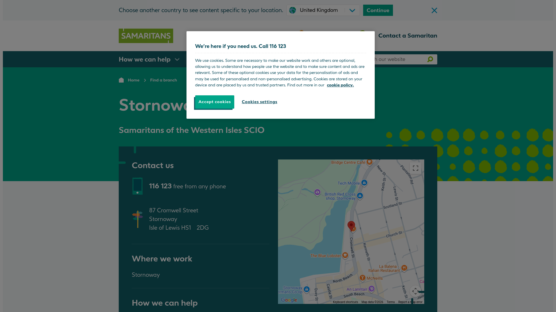 Website screenshot