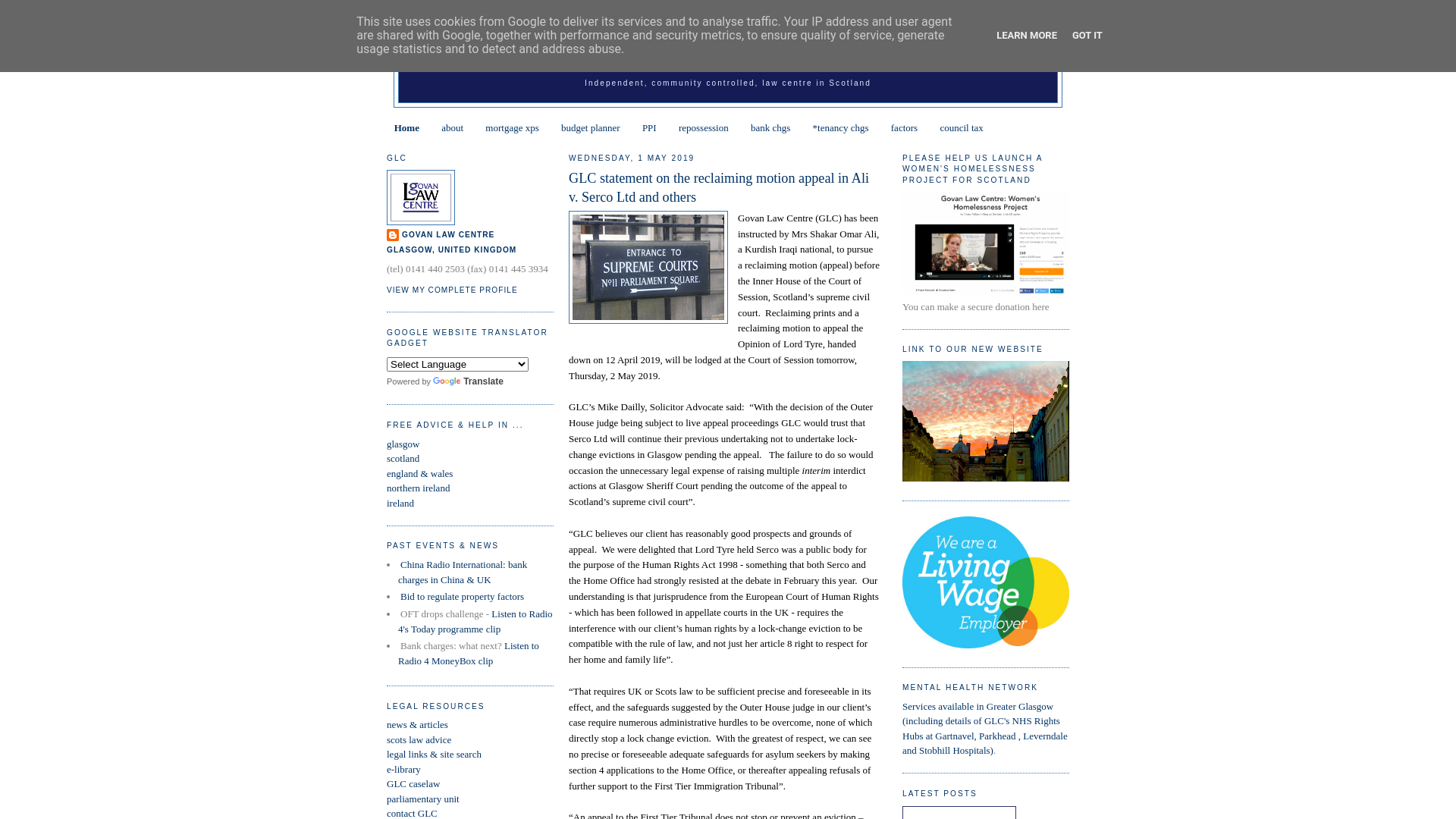 Website screenshot