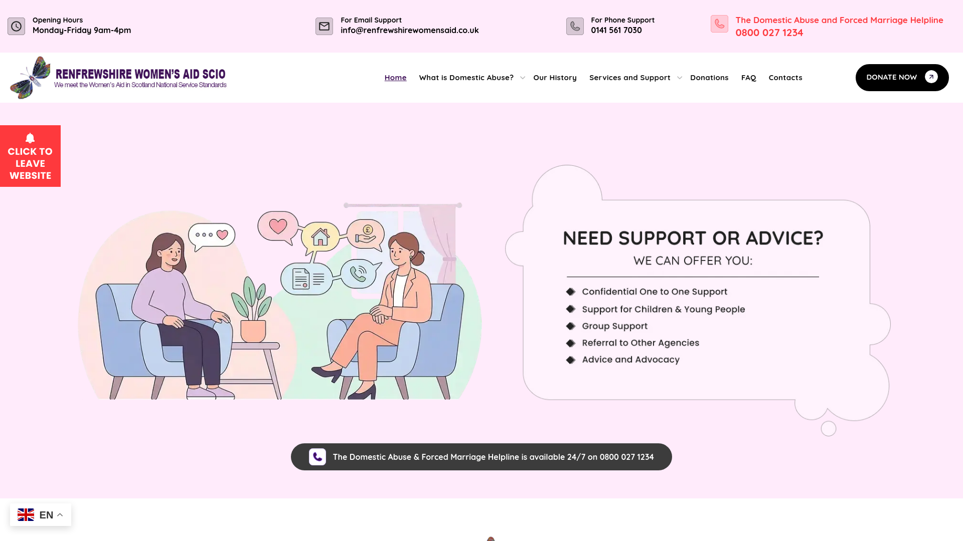 Website screenshot