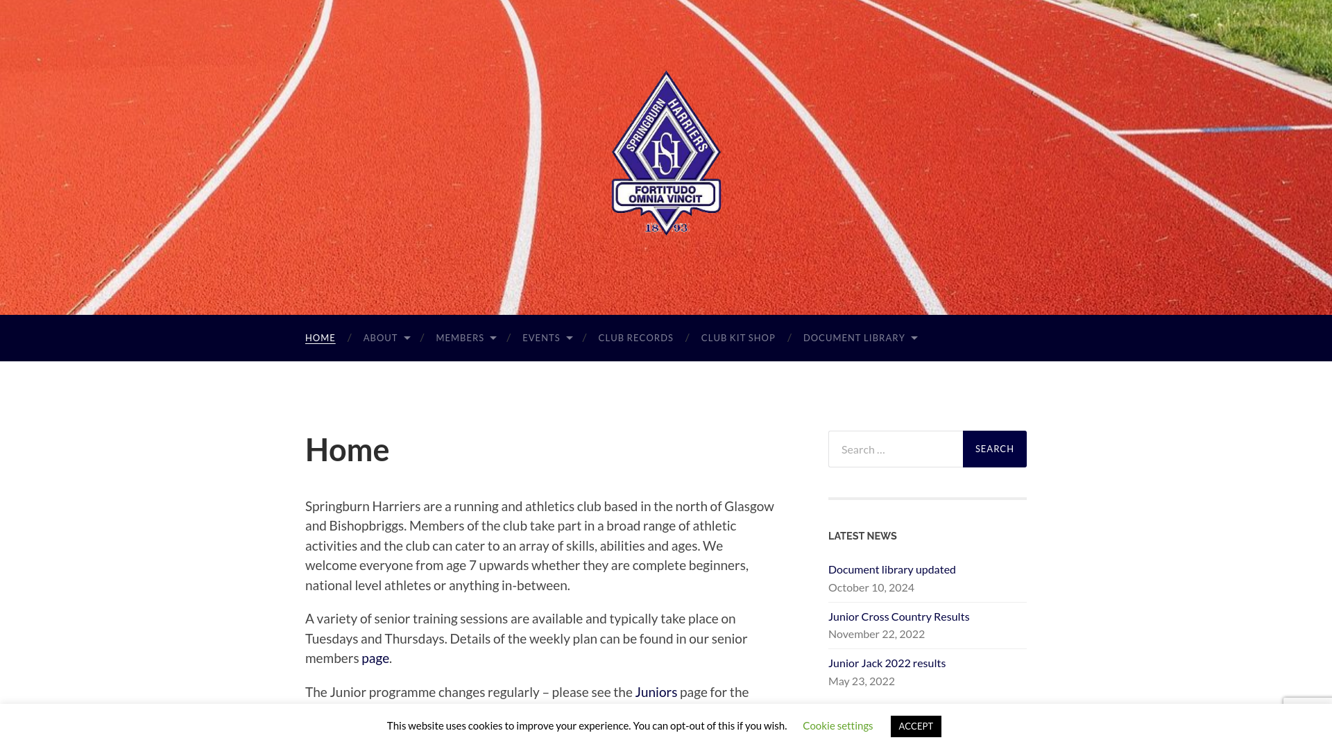 Website screenshot