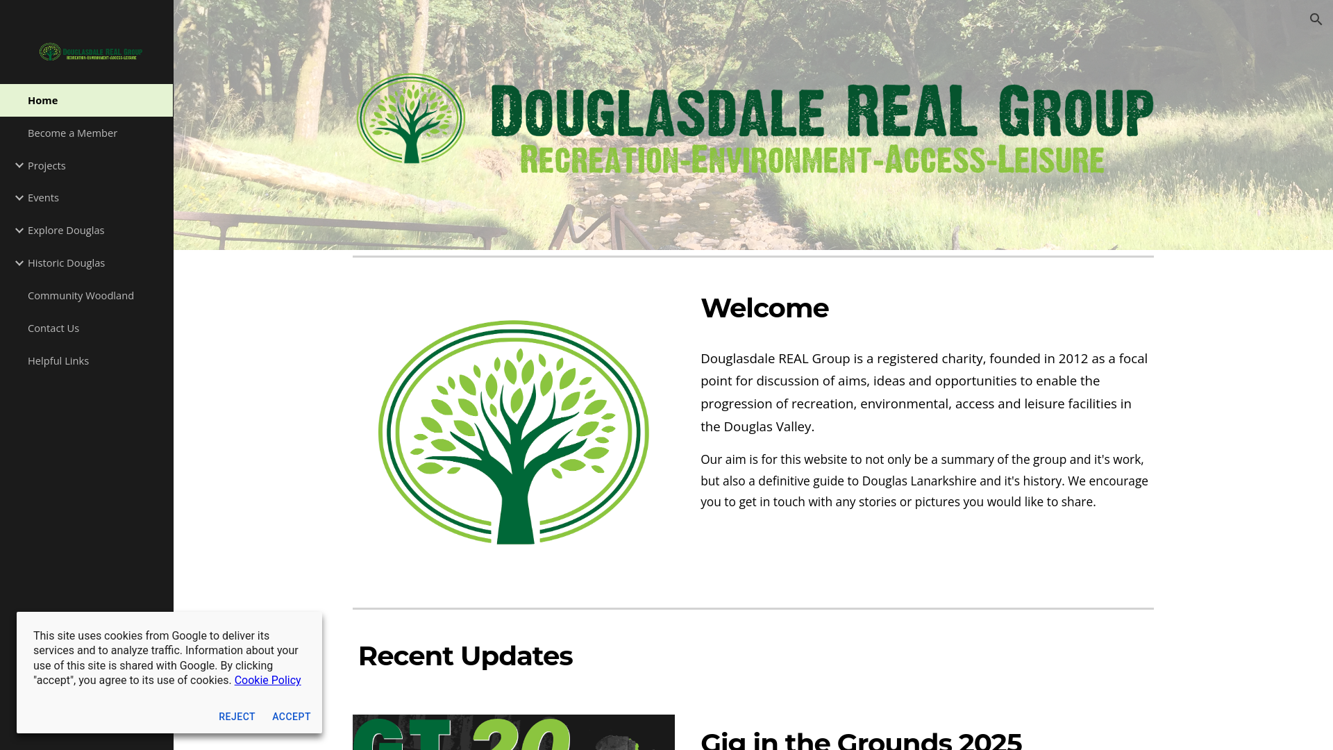 Website screenshot