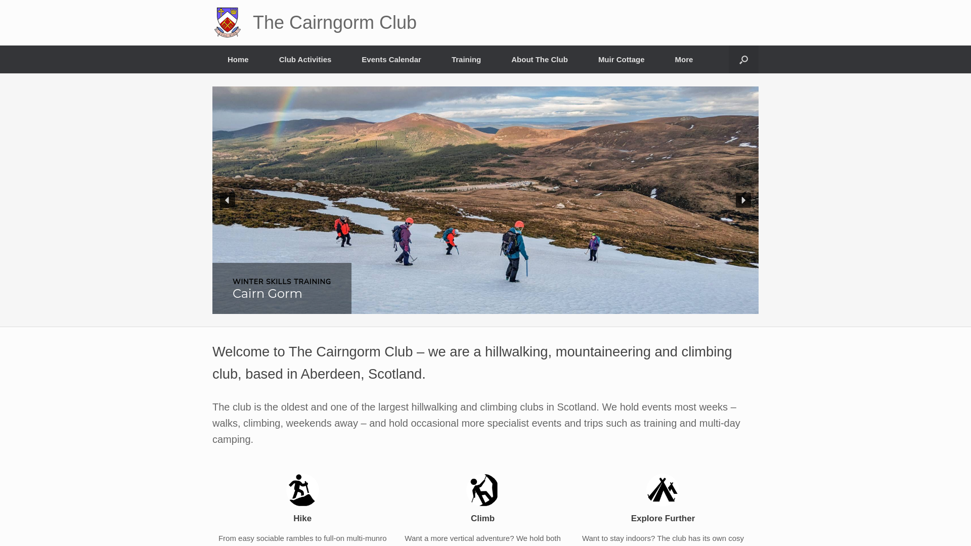 Website screenshot