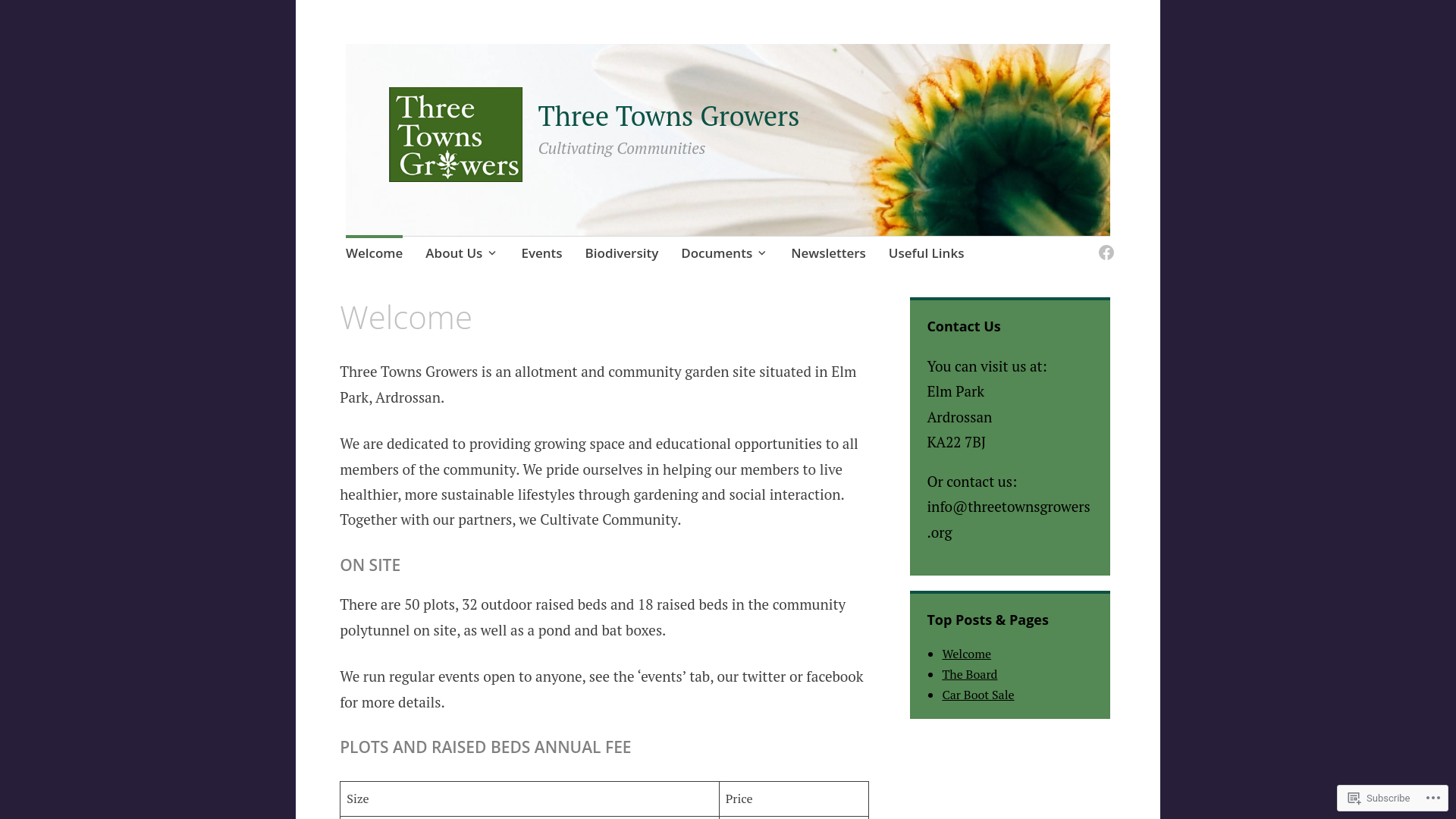 Website screenshot