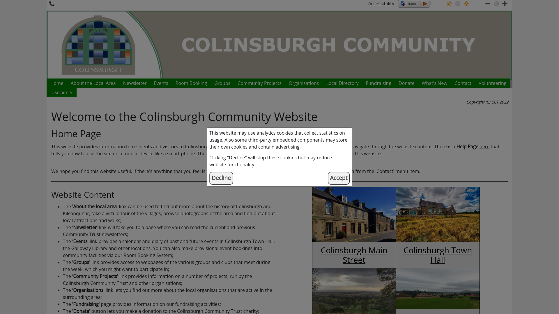 Website screenshot