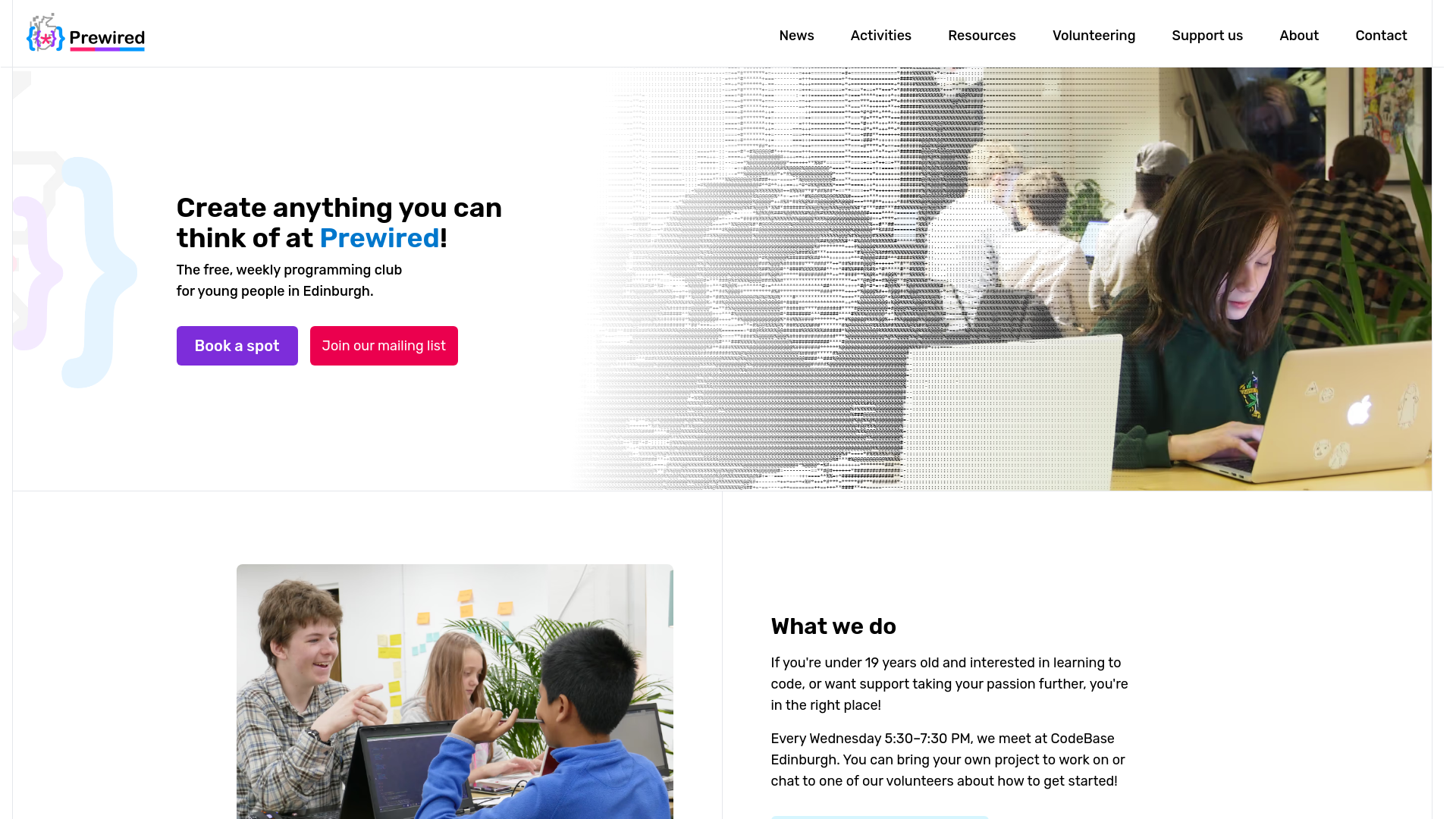 Website screenshot