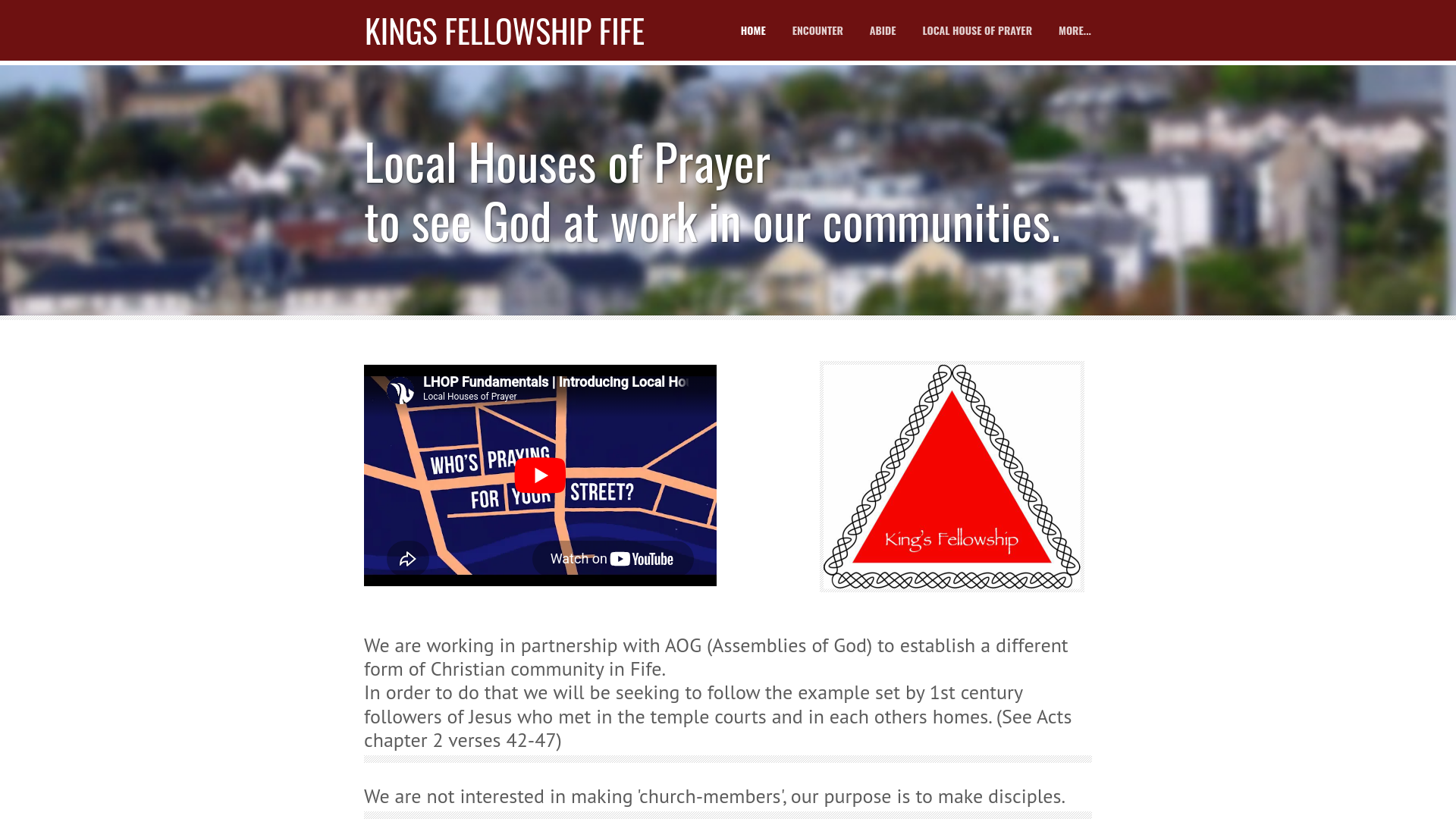 Website screenshot
