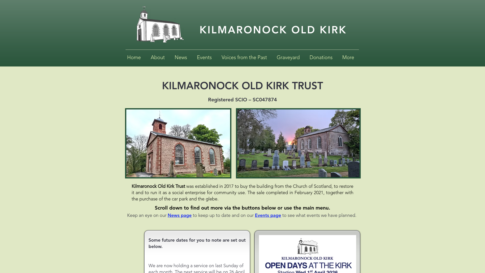 Website screenshot