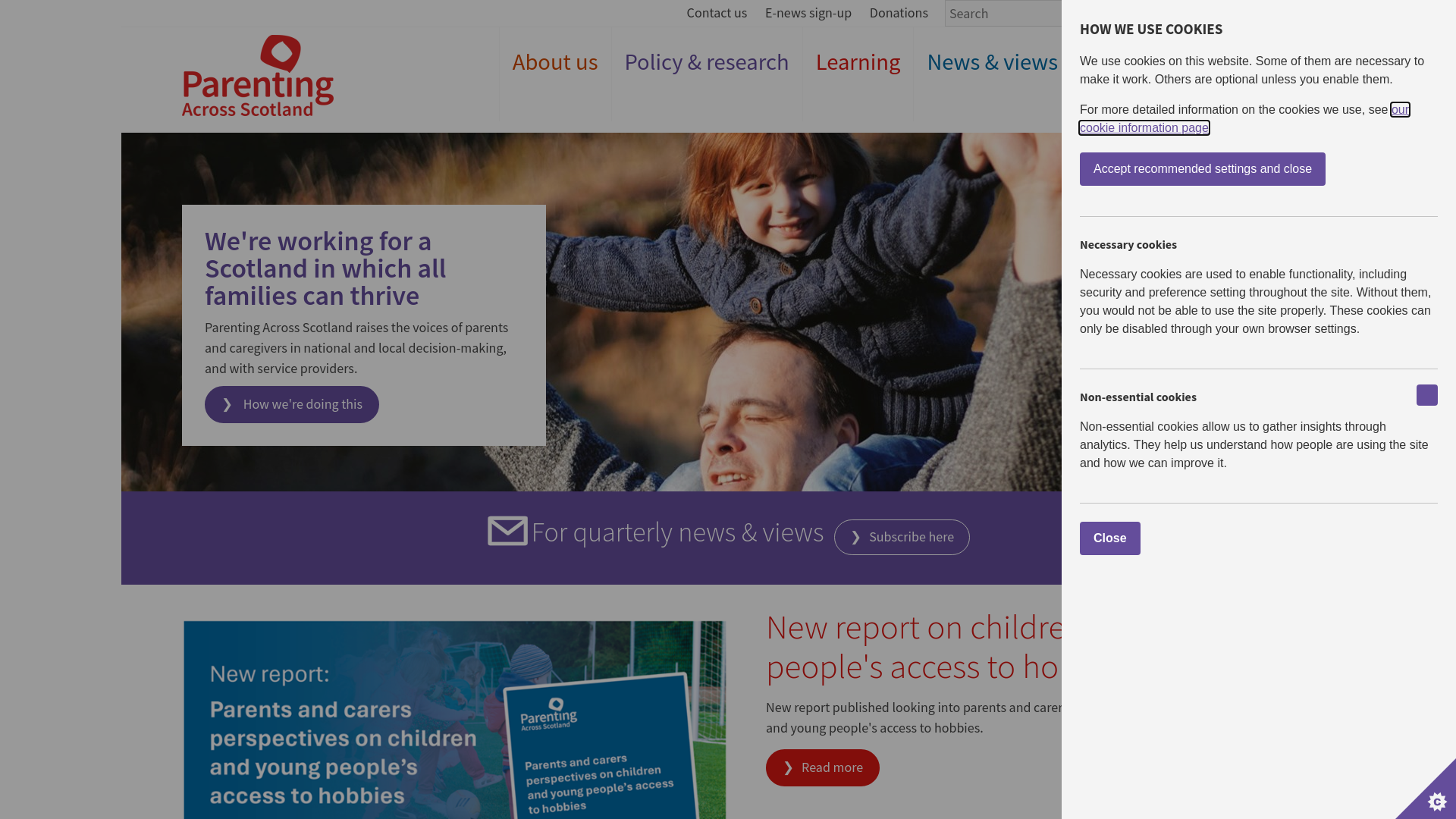 Website screenshot