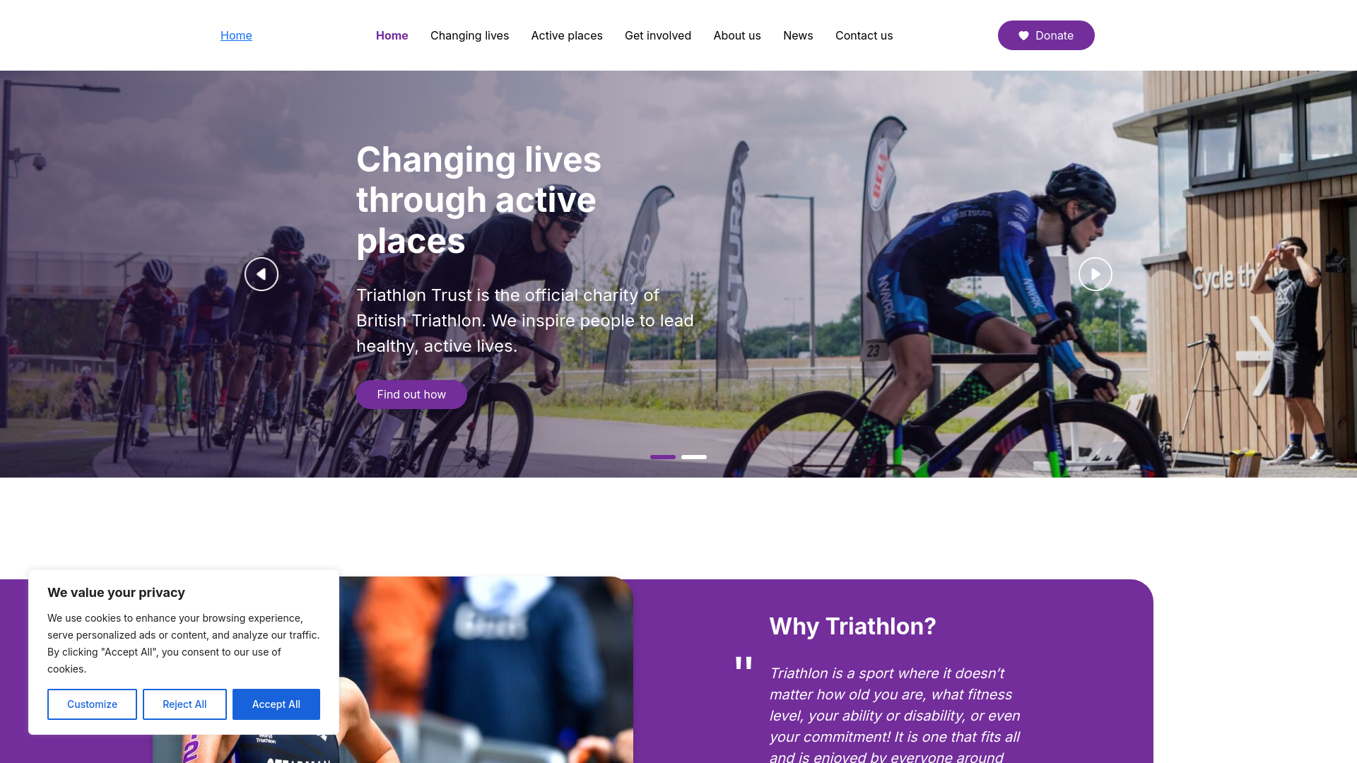 Website screenshot