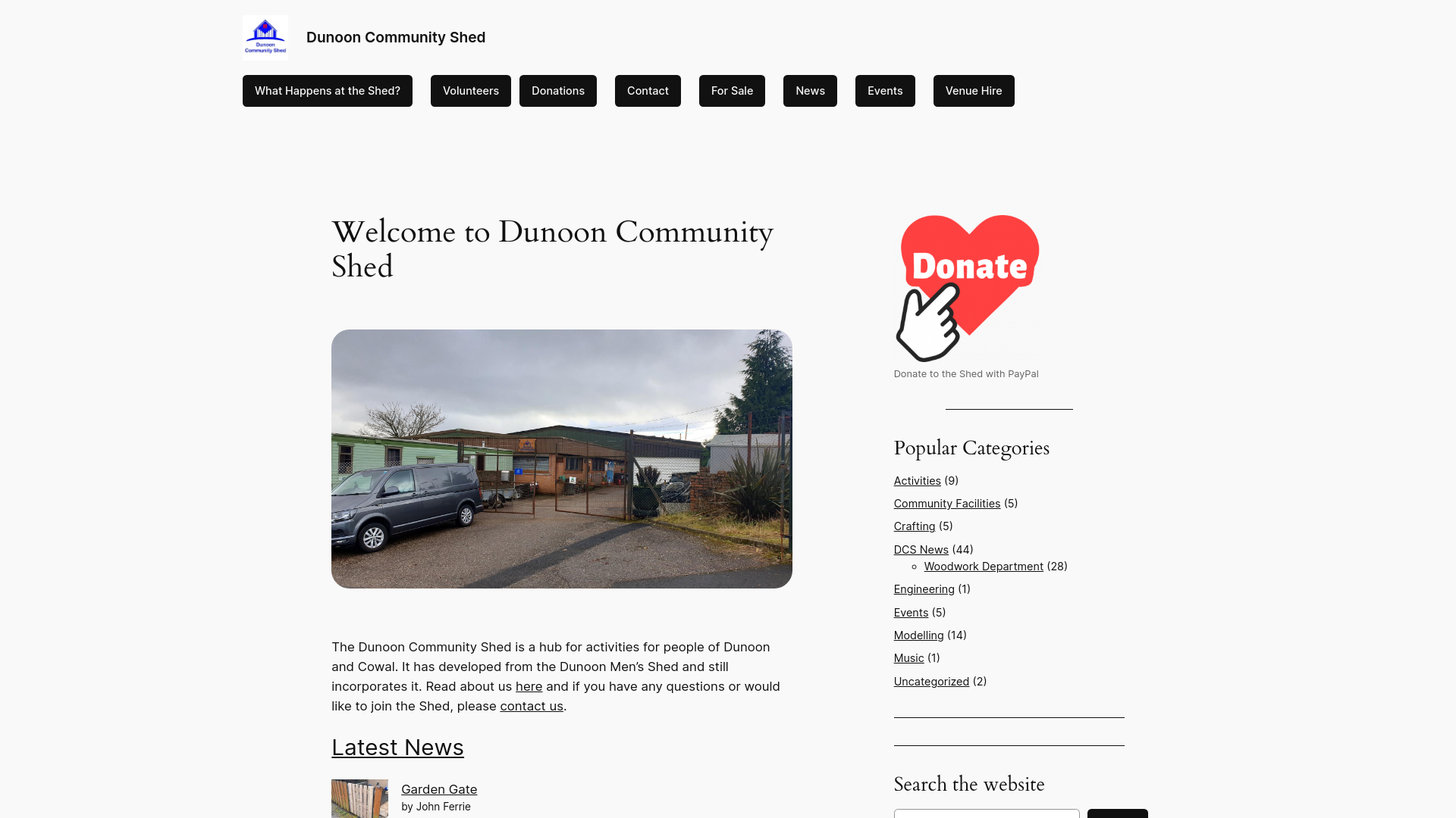 Website screenshot