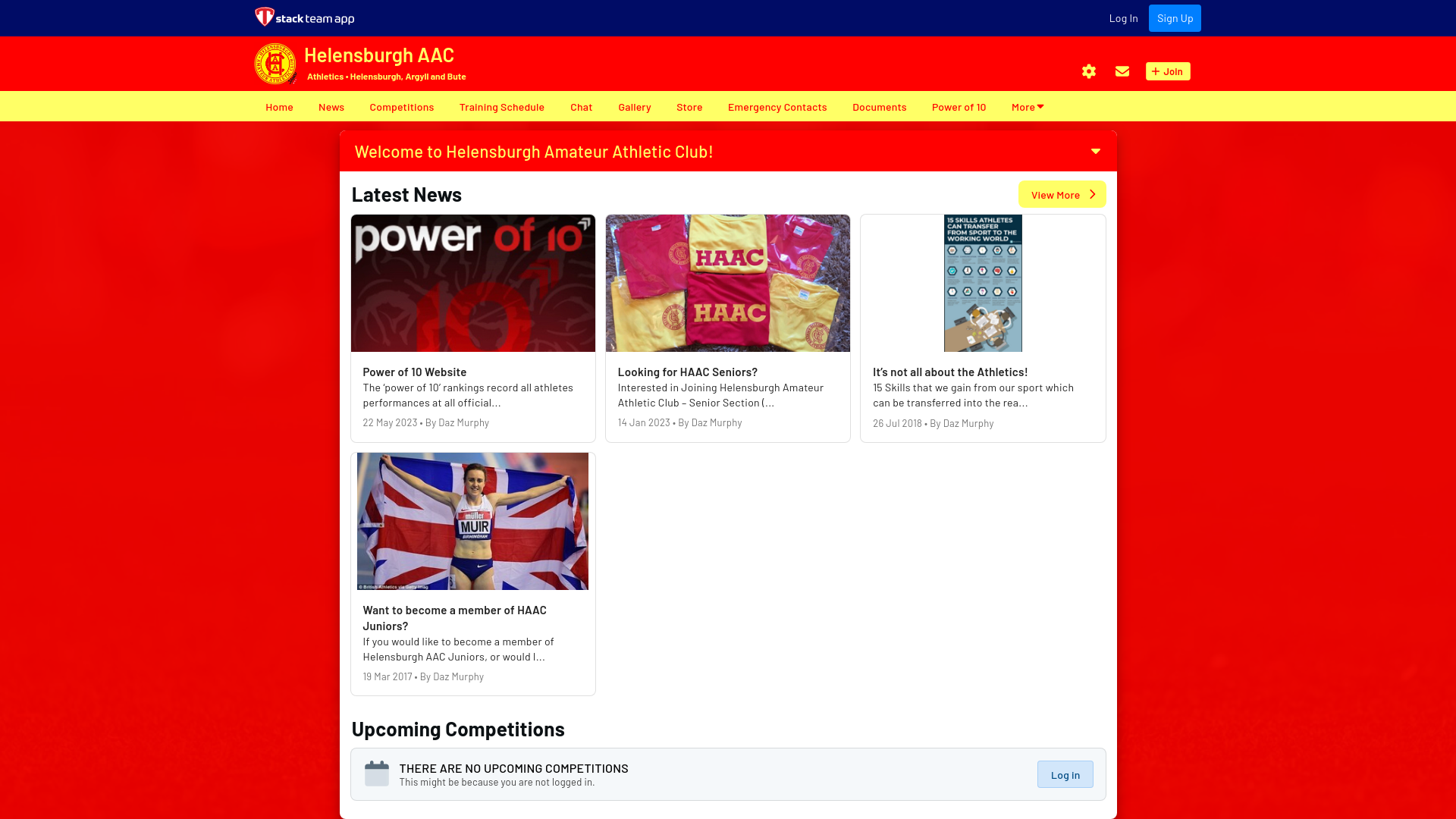 Website screenshot