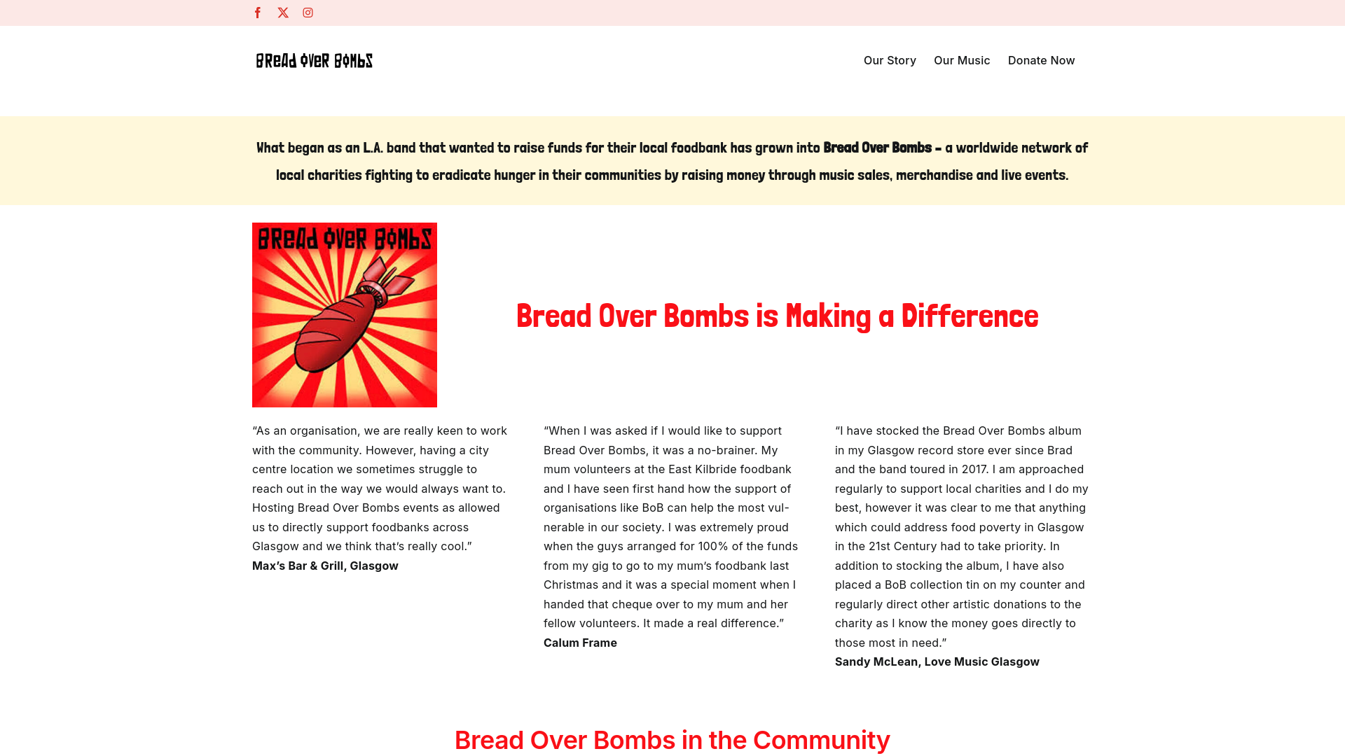Website screenshot