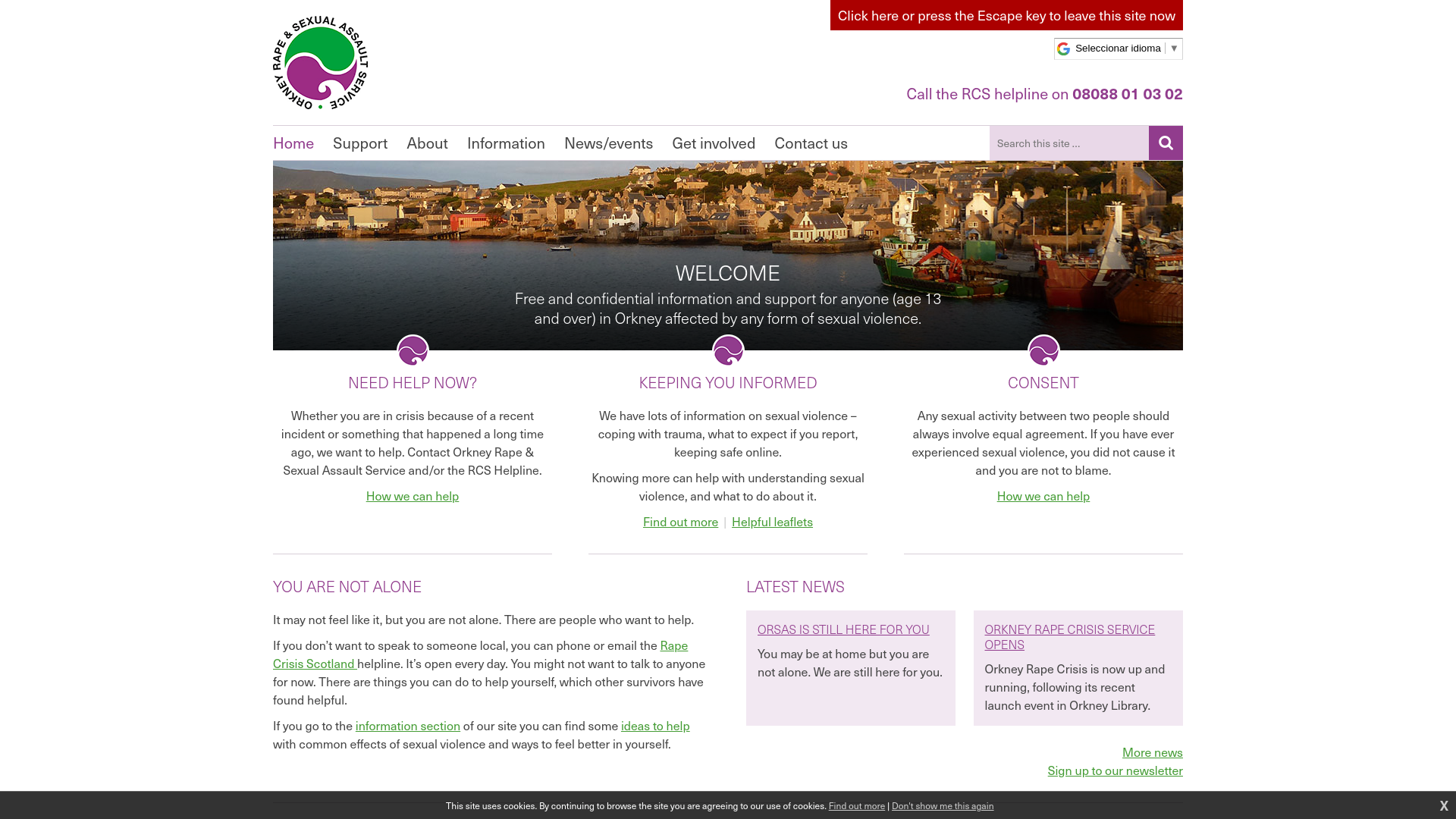 Website screenshot