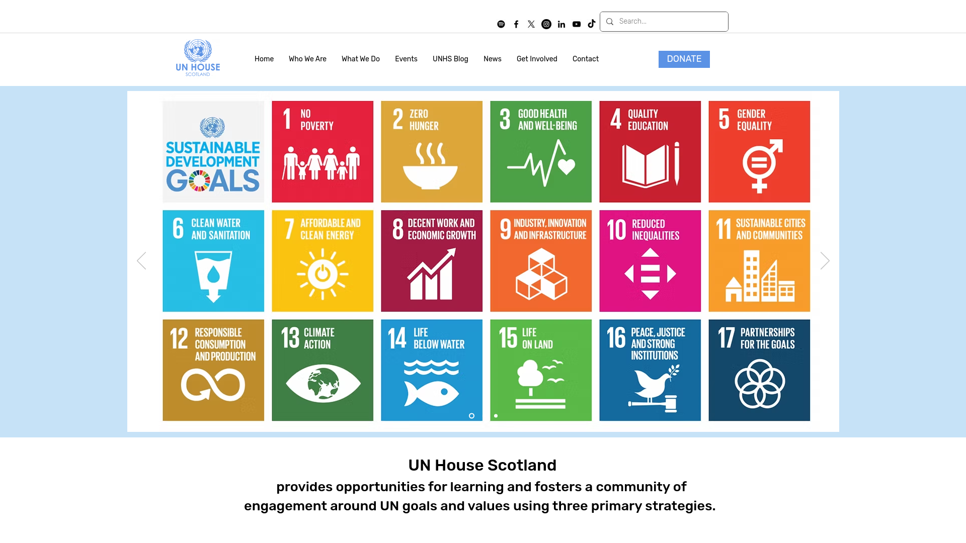 Website screenshot