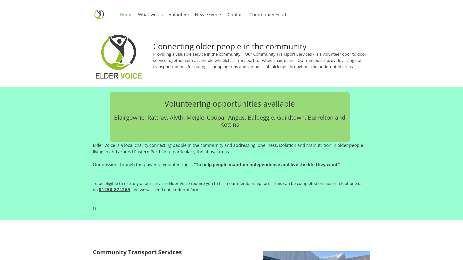 Website screenshot