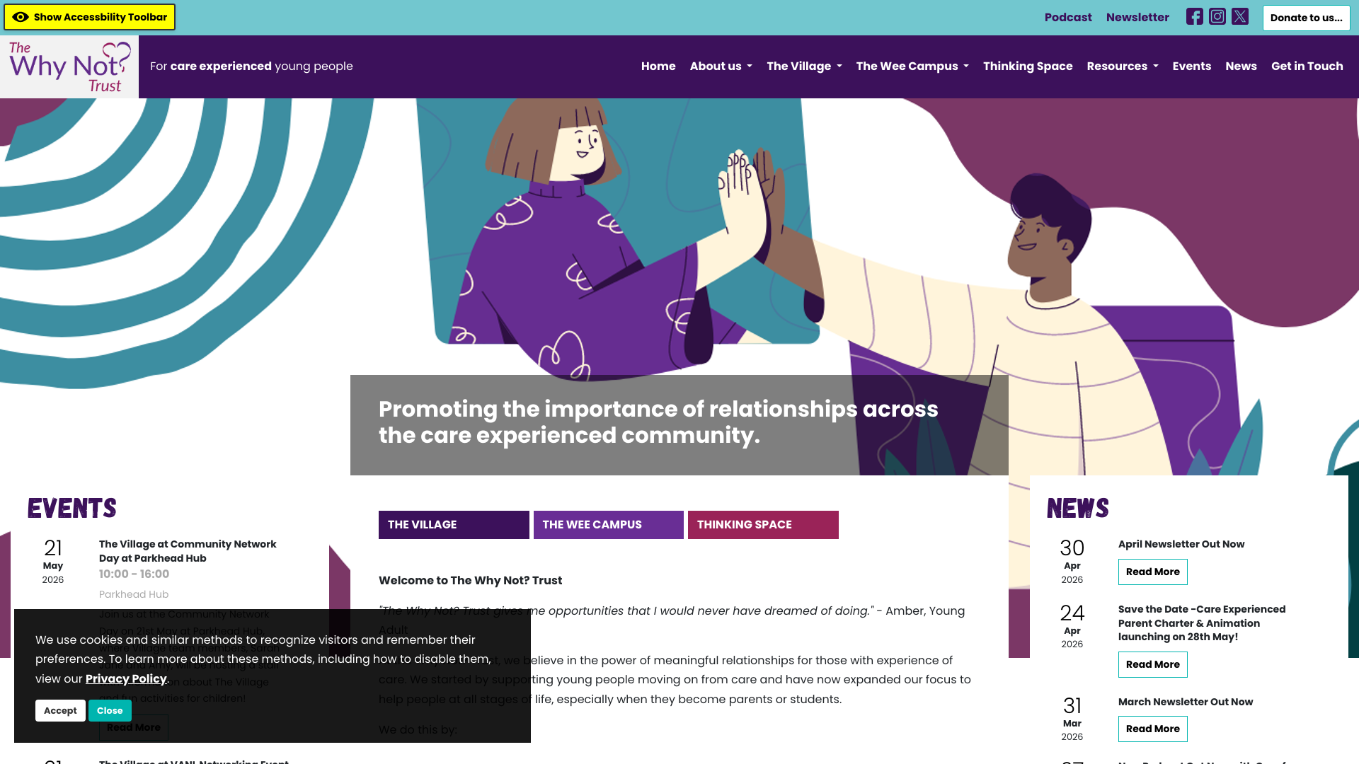 Website screenshot
