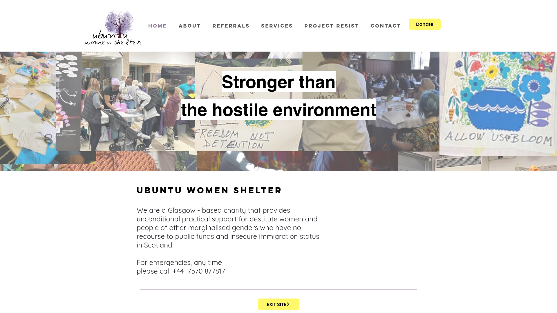 Website screenshot