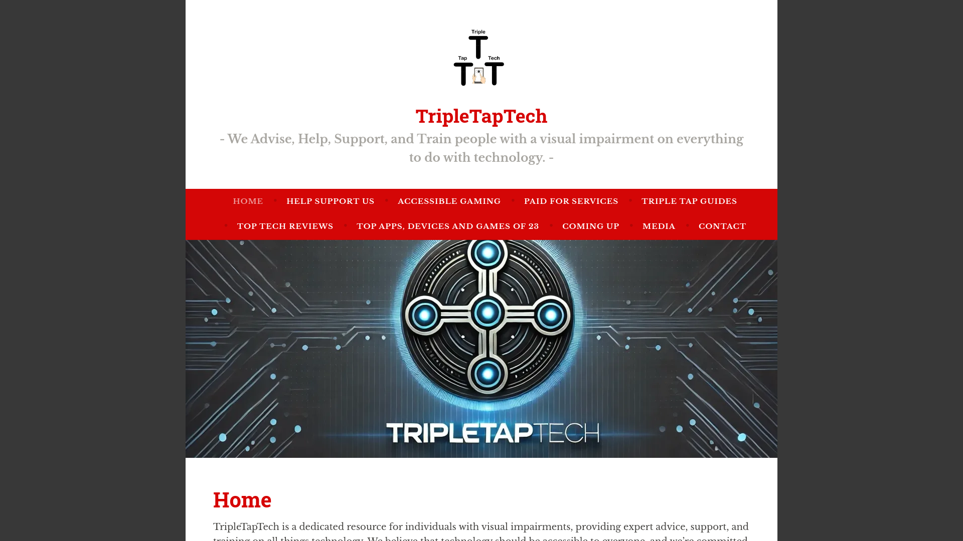 Website screenshot