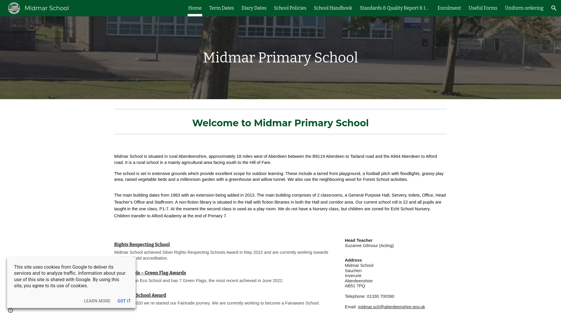 Website screenshot