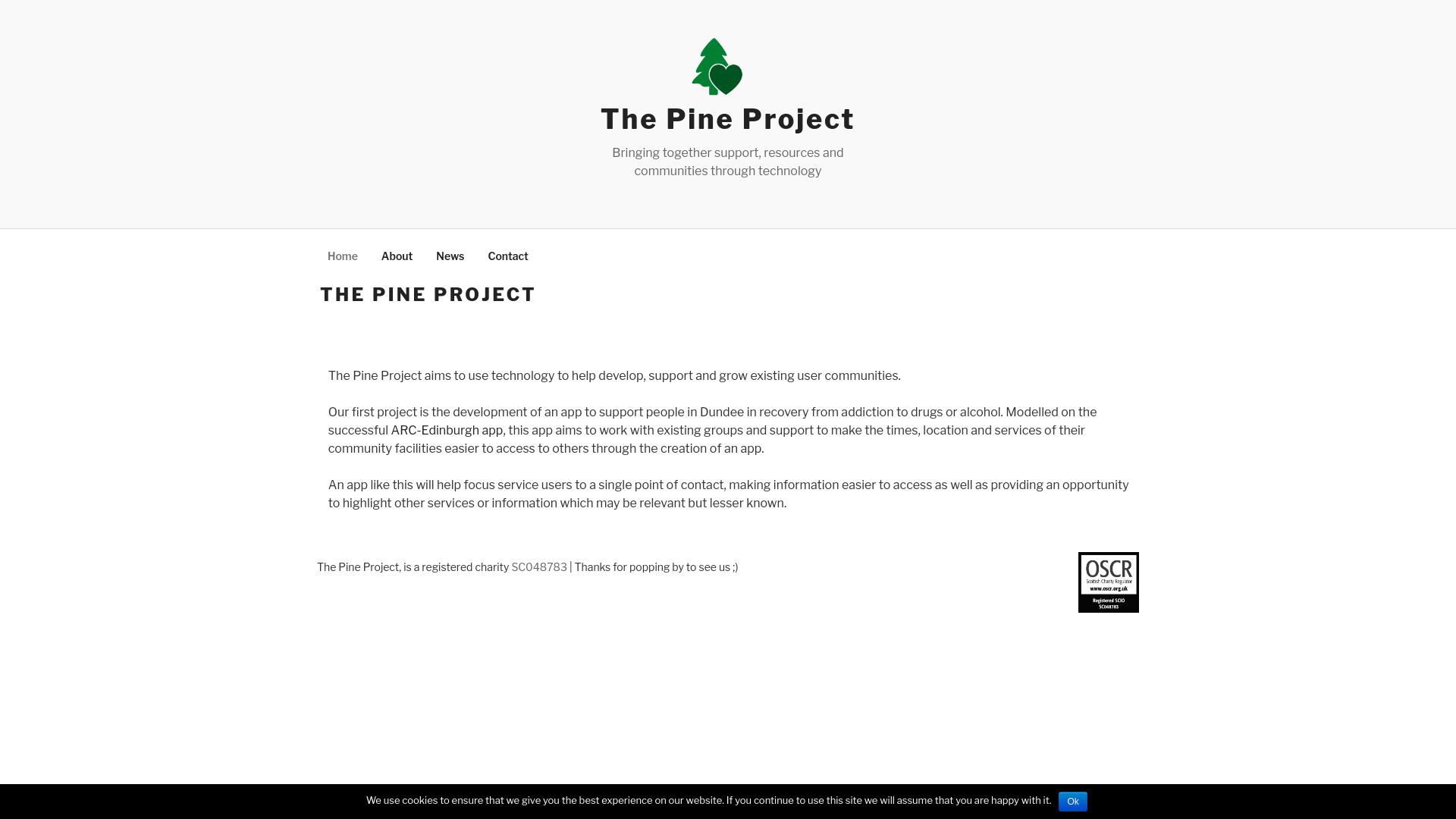 Website screenshot