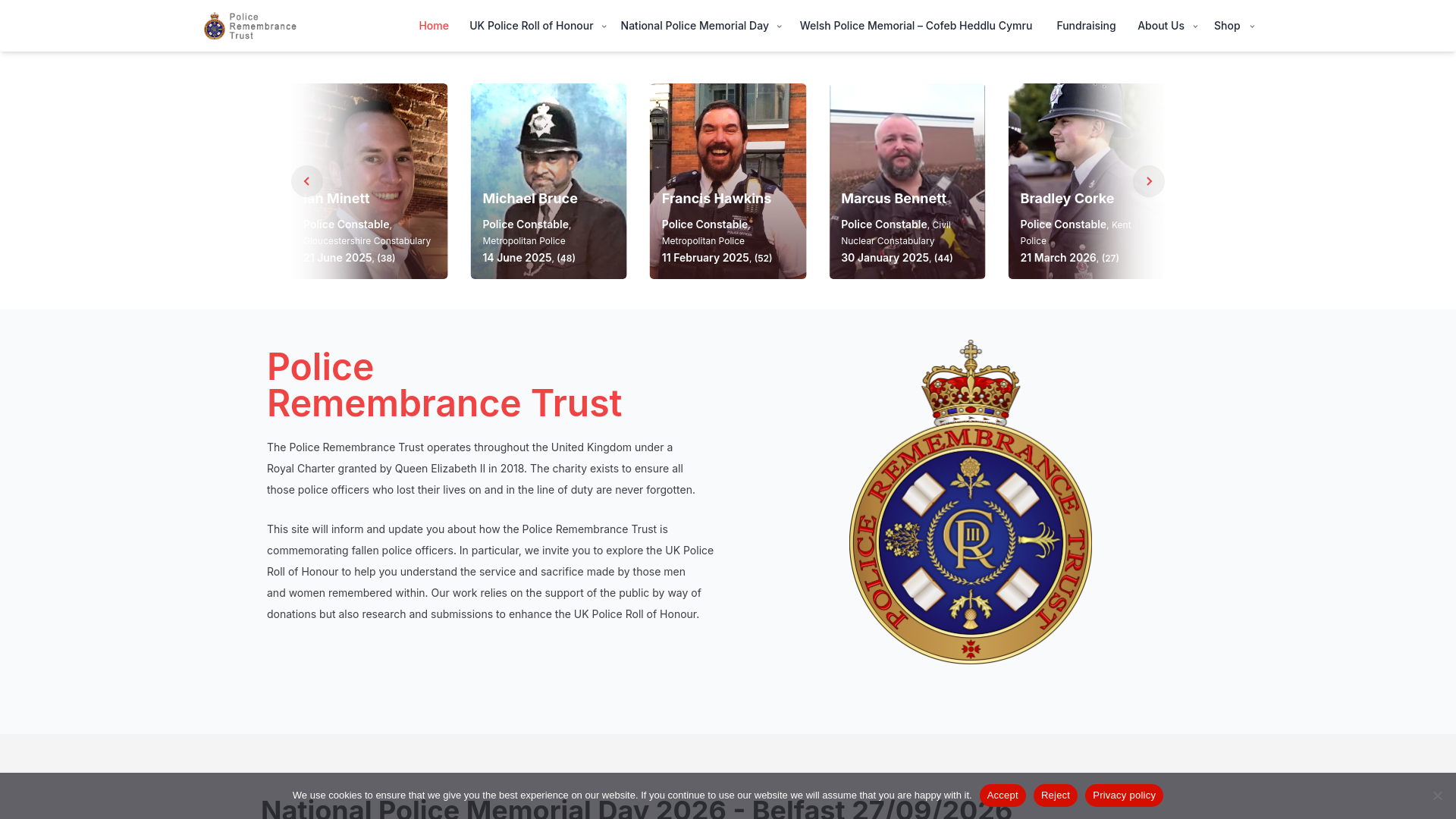 Website screenshot