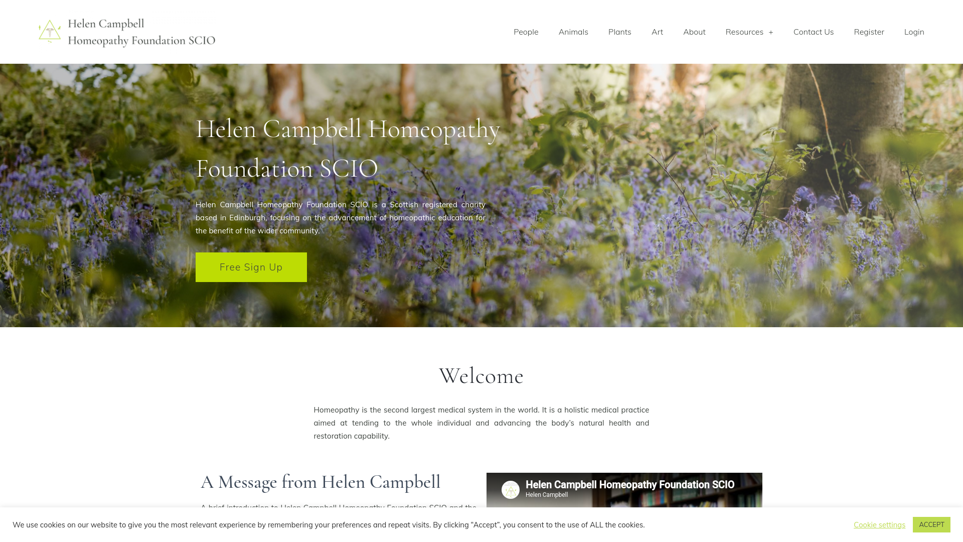 Website screenshot