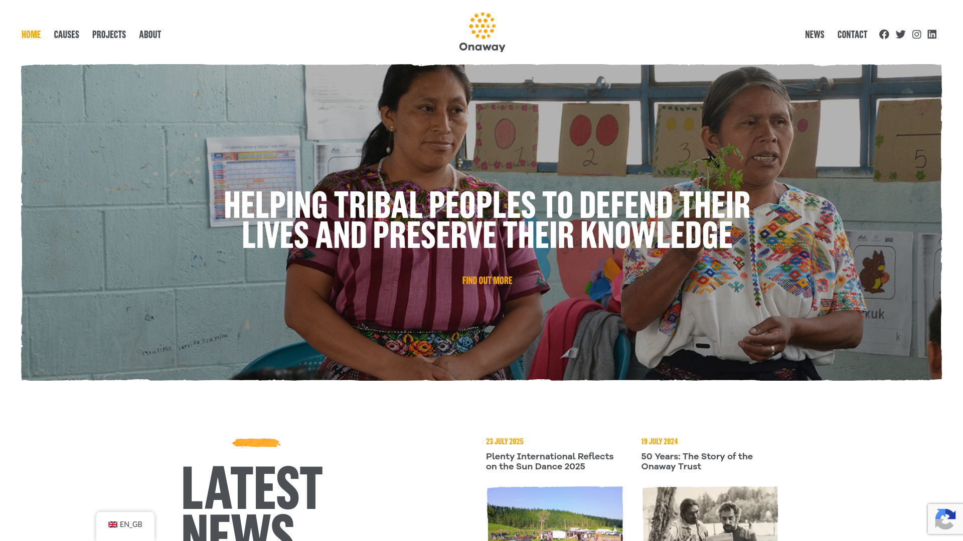 Website screenshot