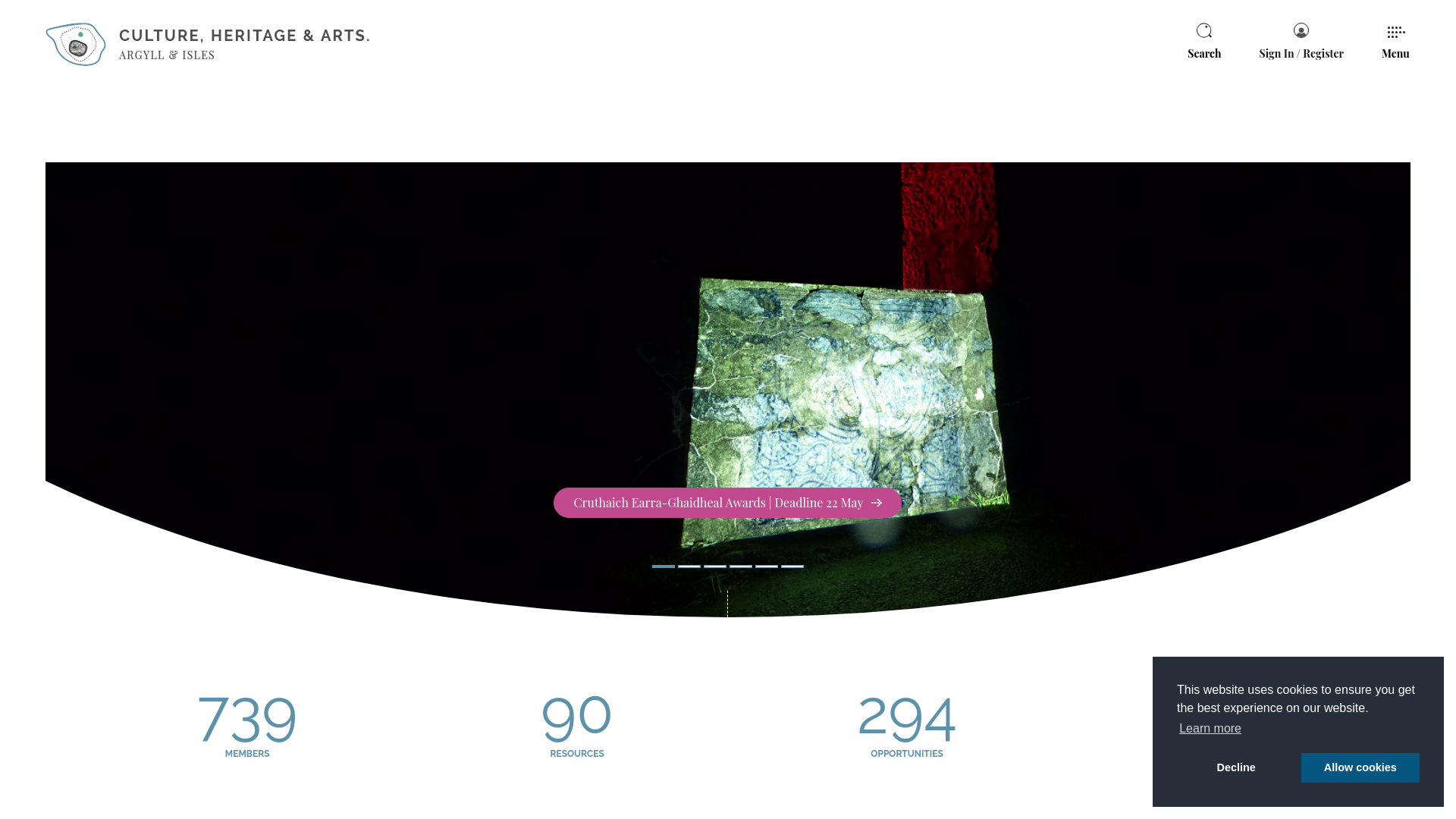 Website screenshot