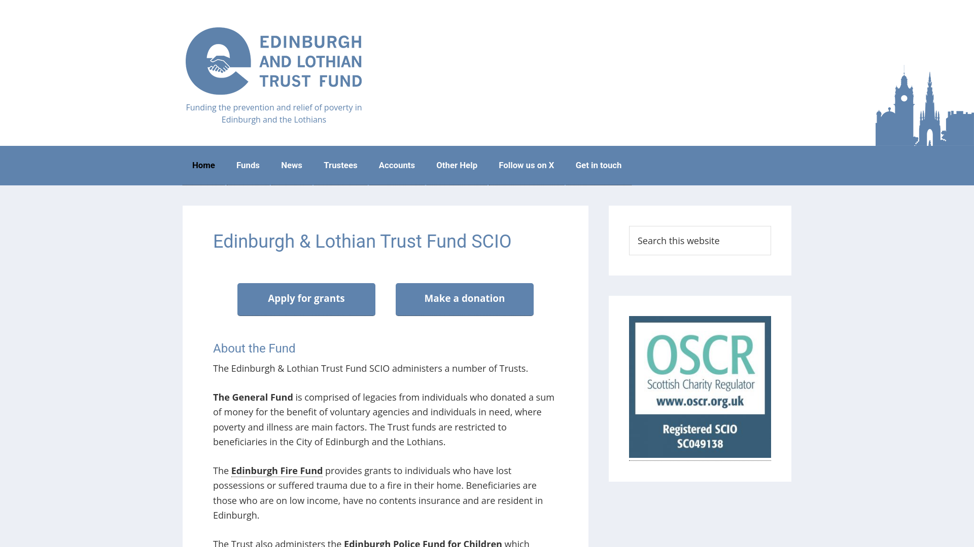 Website screenshot