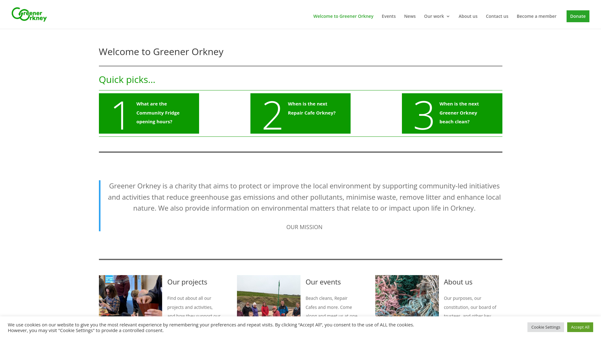 Website screenshot