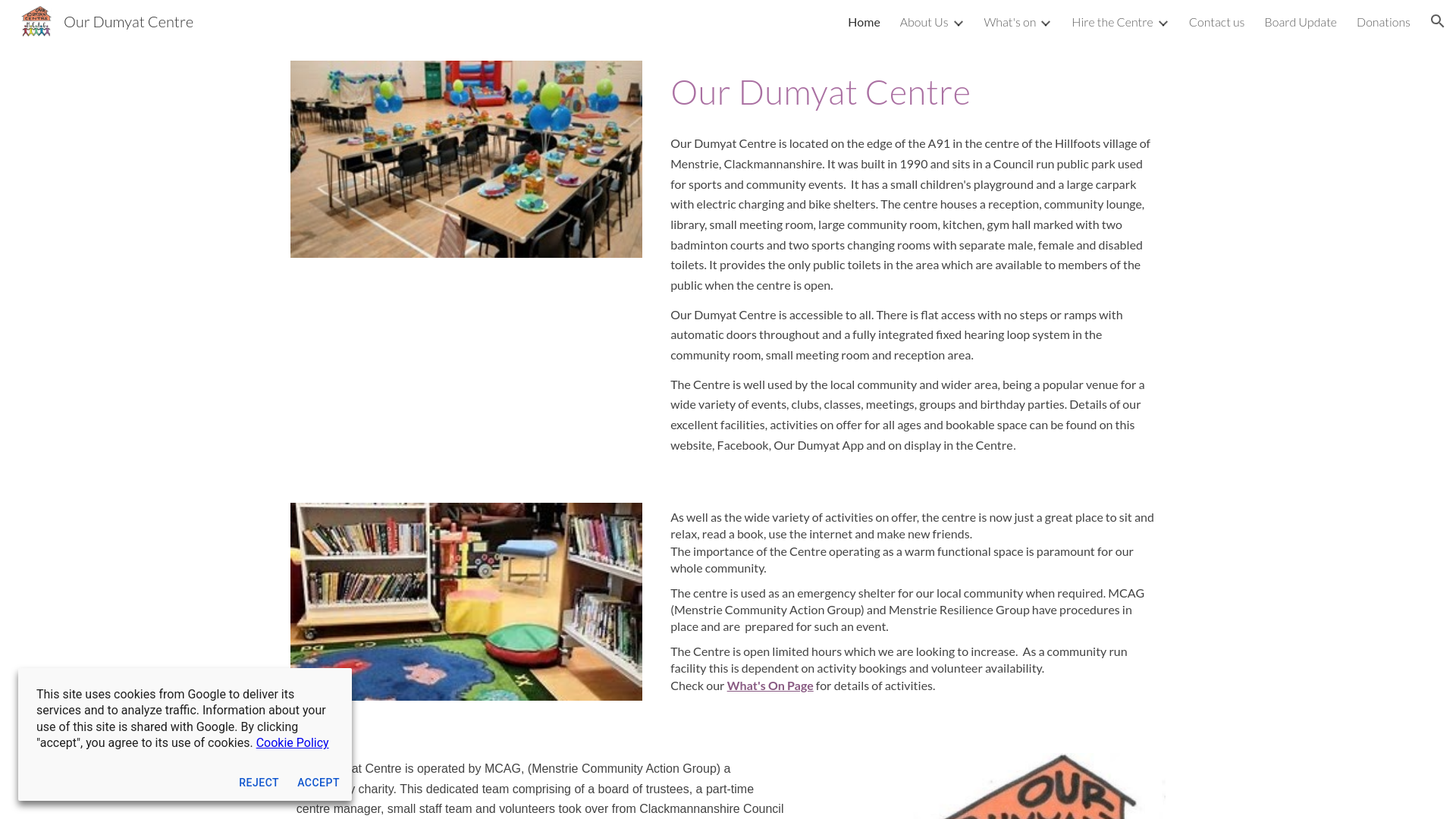 Website screenshot