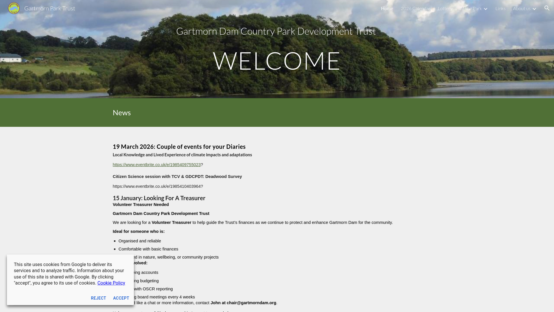 Website screenshot