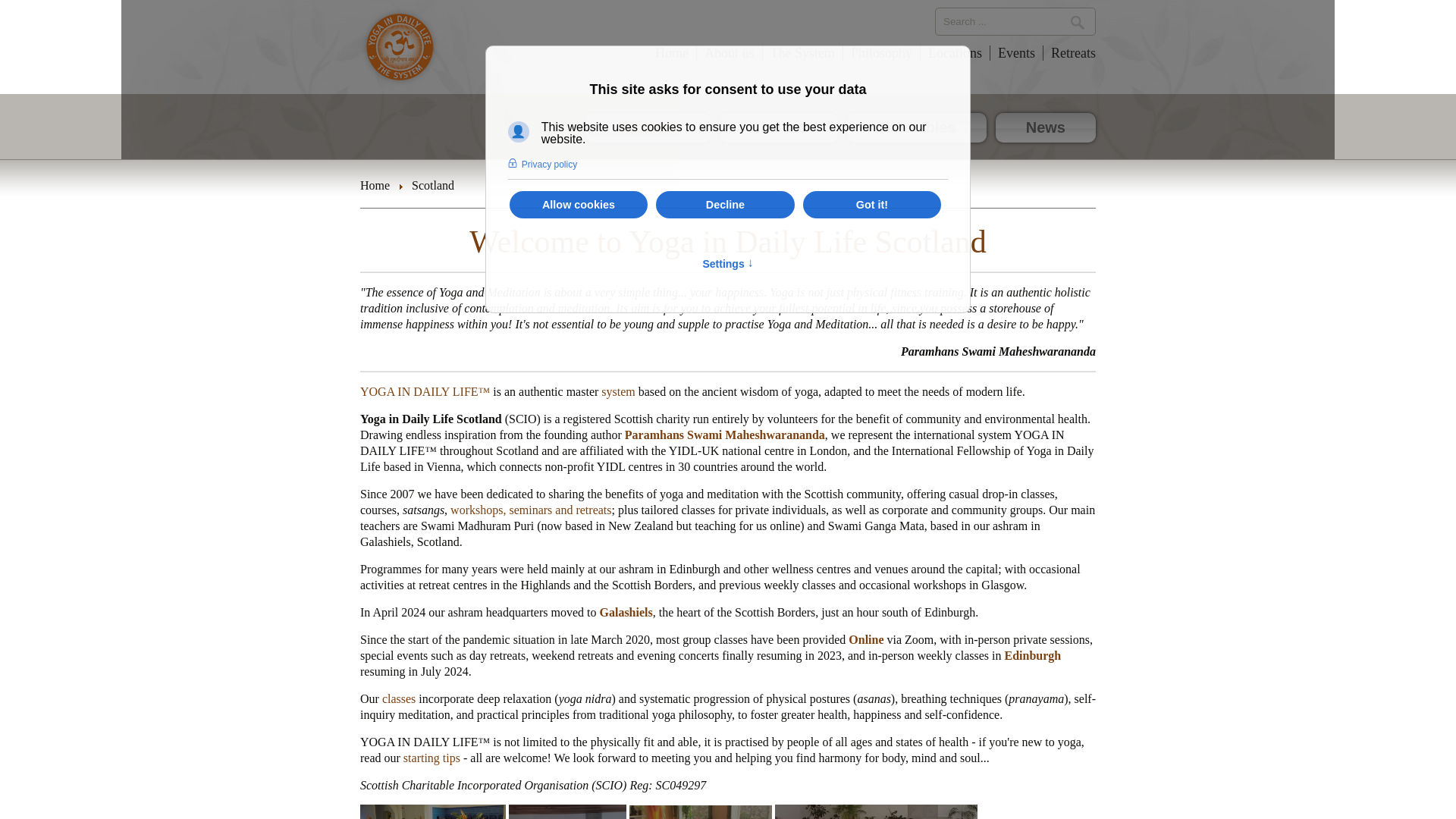 Website screenshot