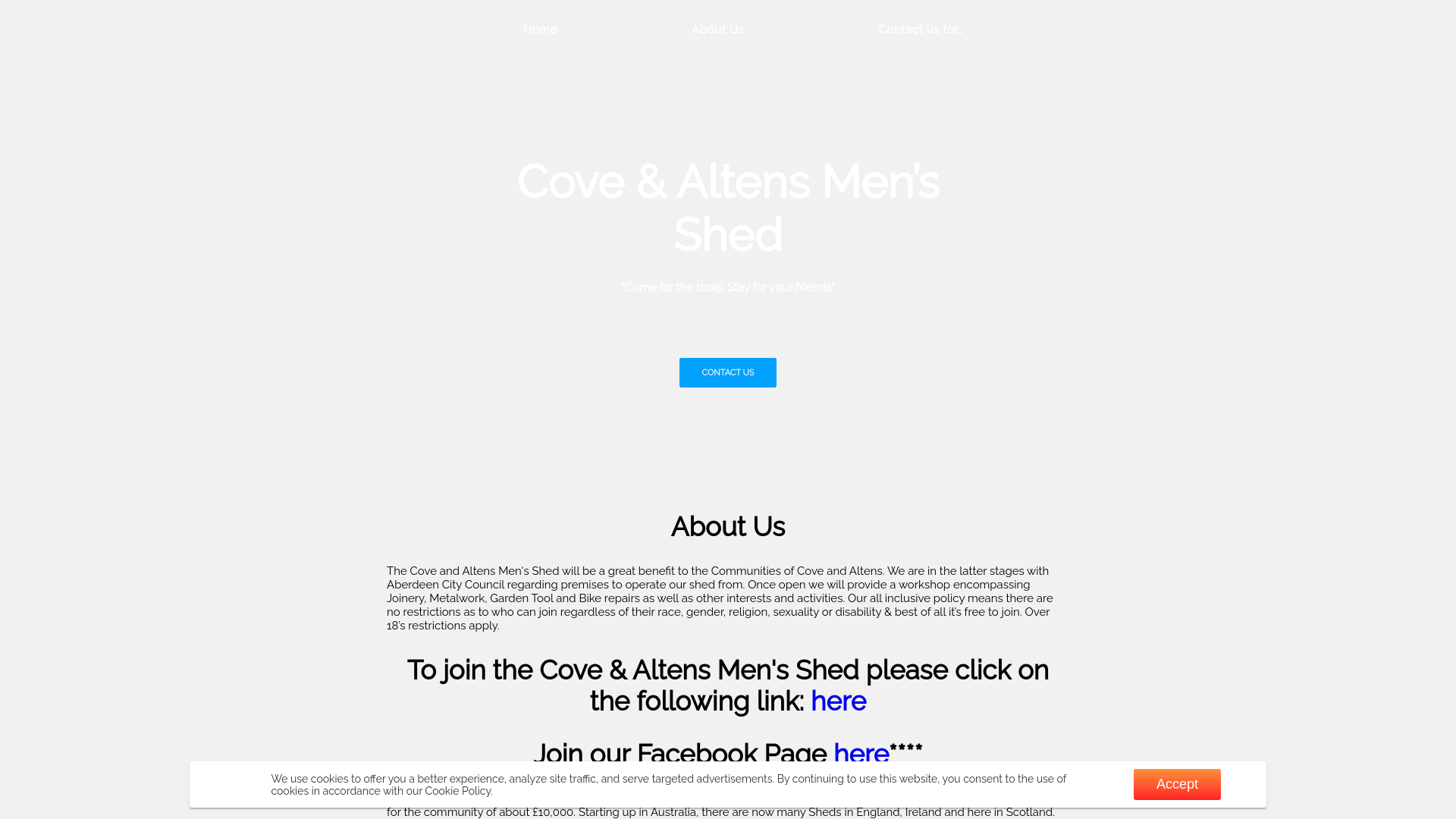 Website screenshot