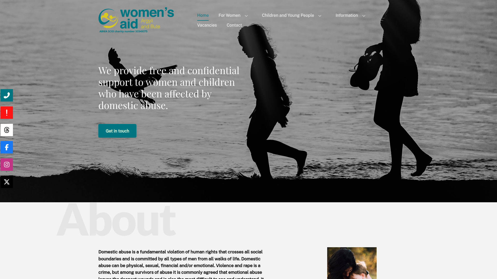 Website screenshot