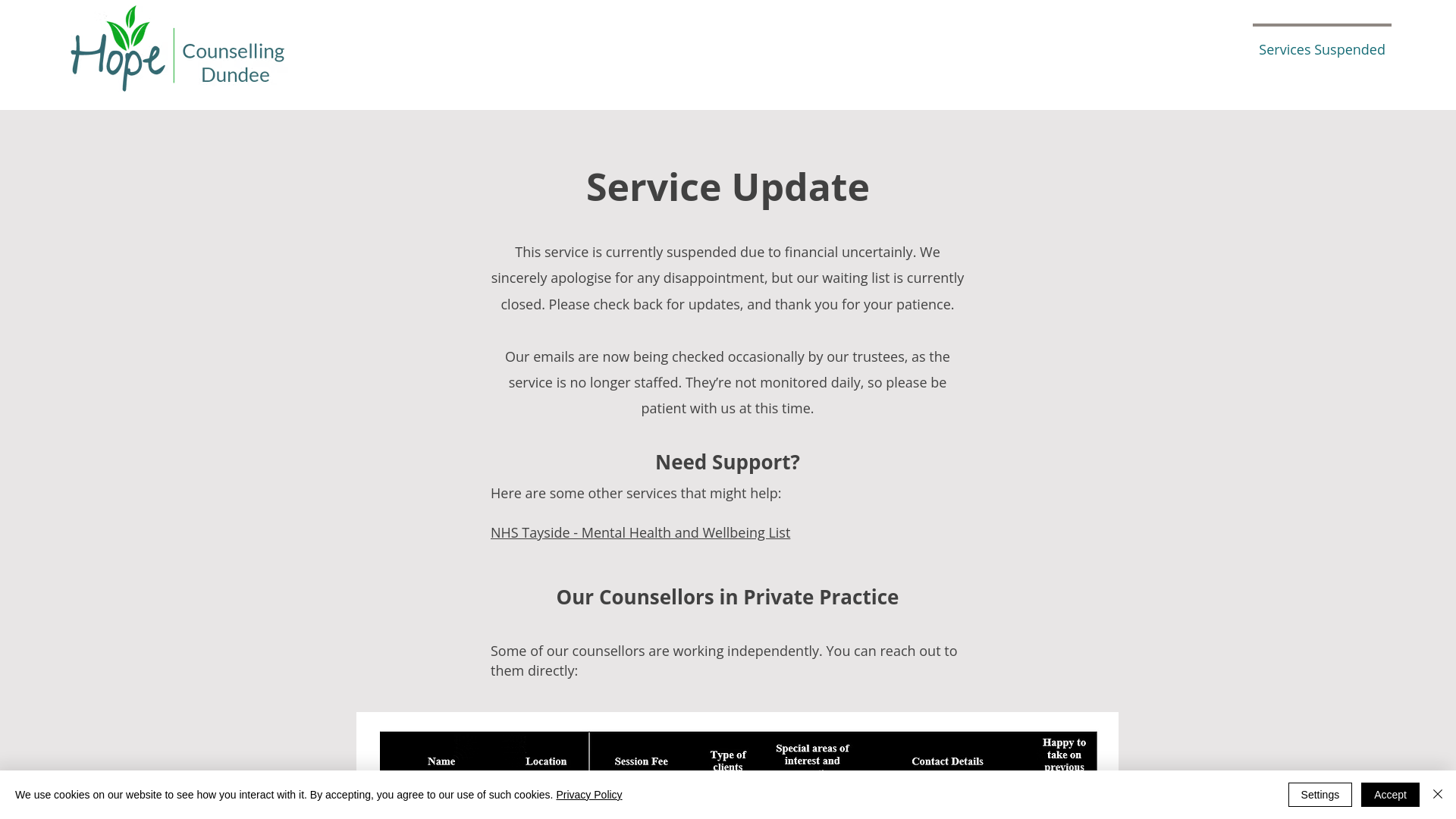 Website screenshot