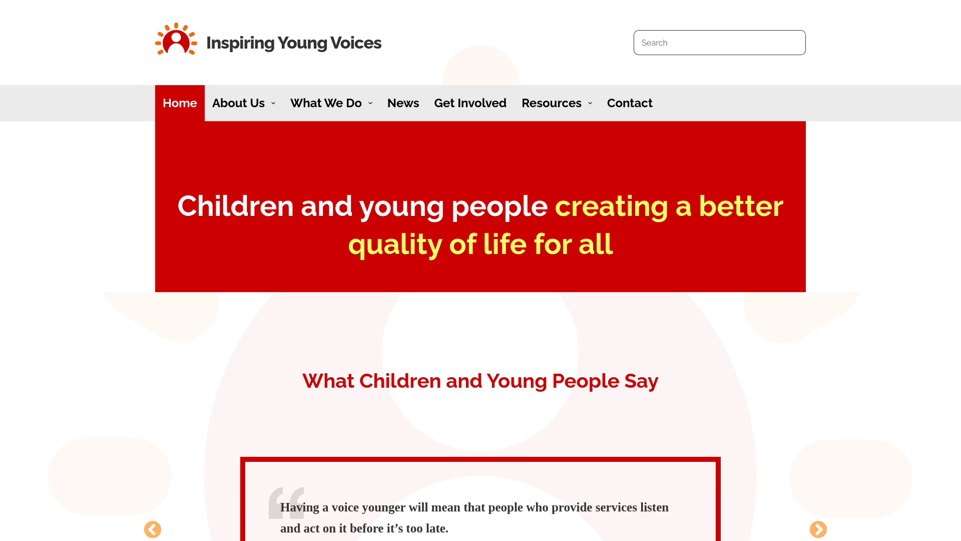 Website screenshot