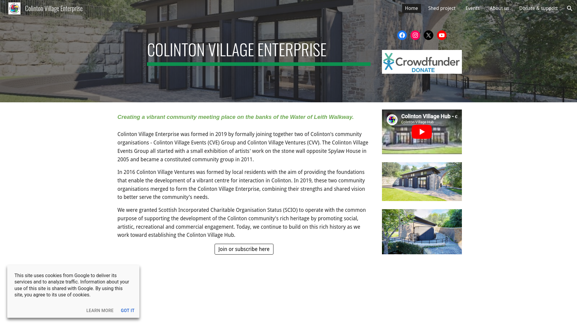 Website screenshot