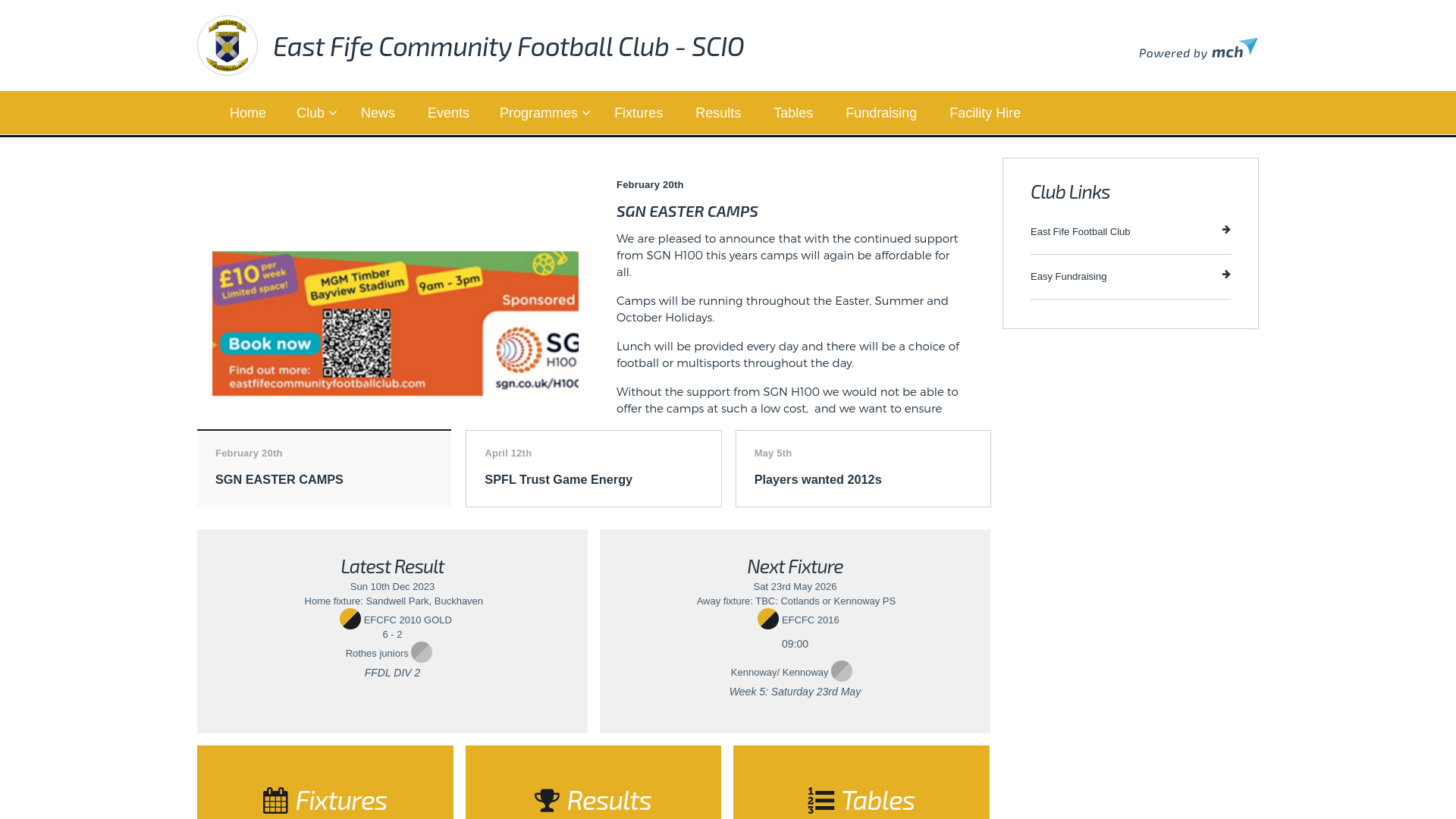 Website screenshot
