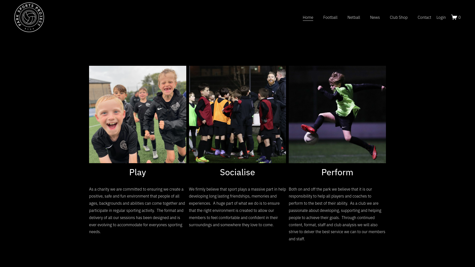 Website screenshot