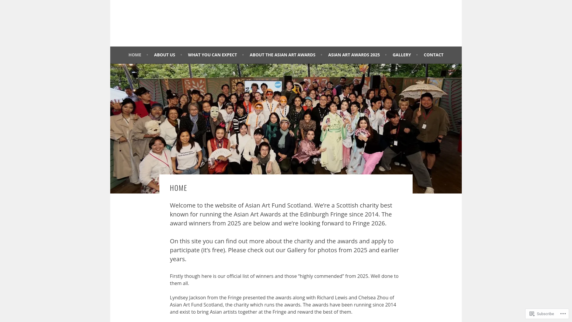 Website screenshot