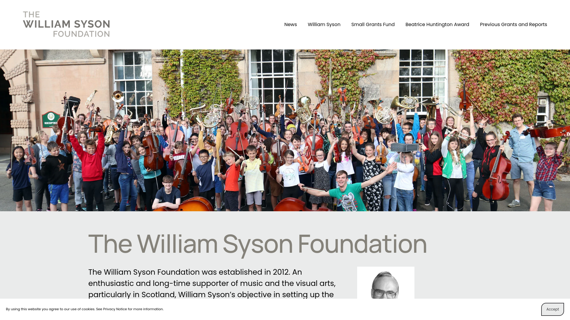 Website screenshot