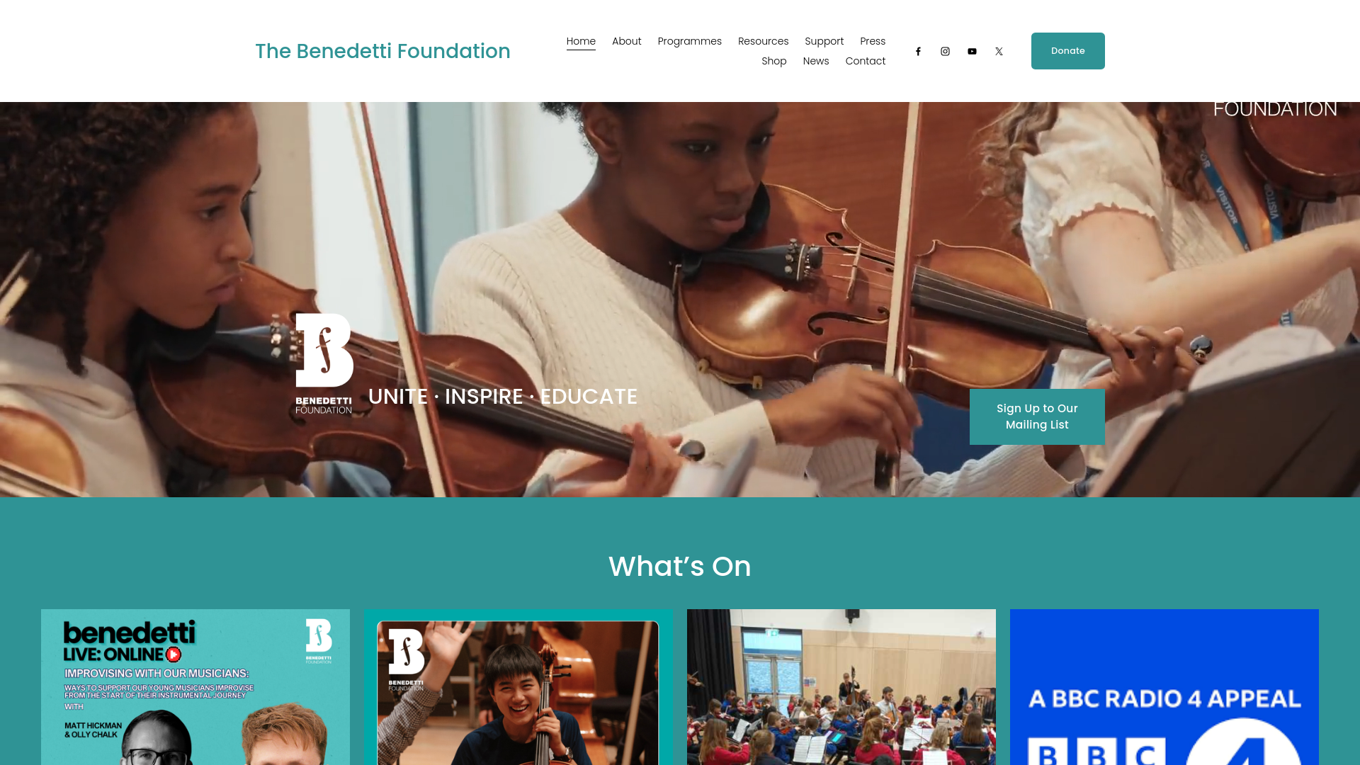 Website screenshot