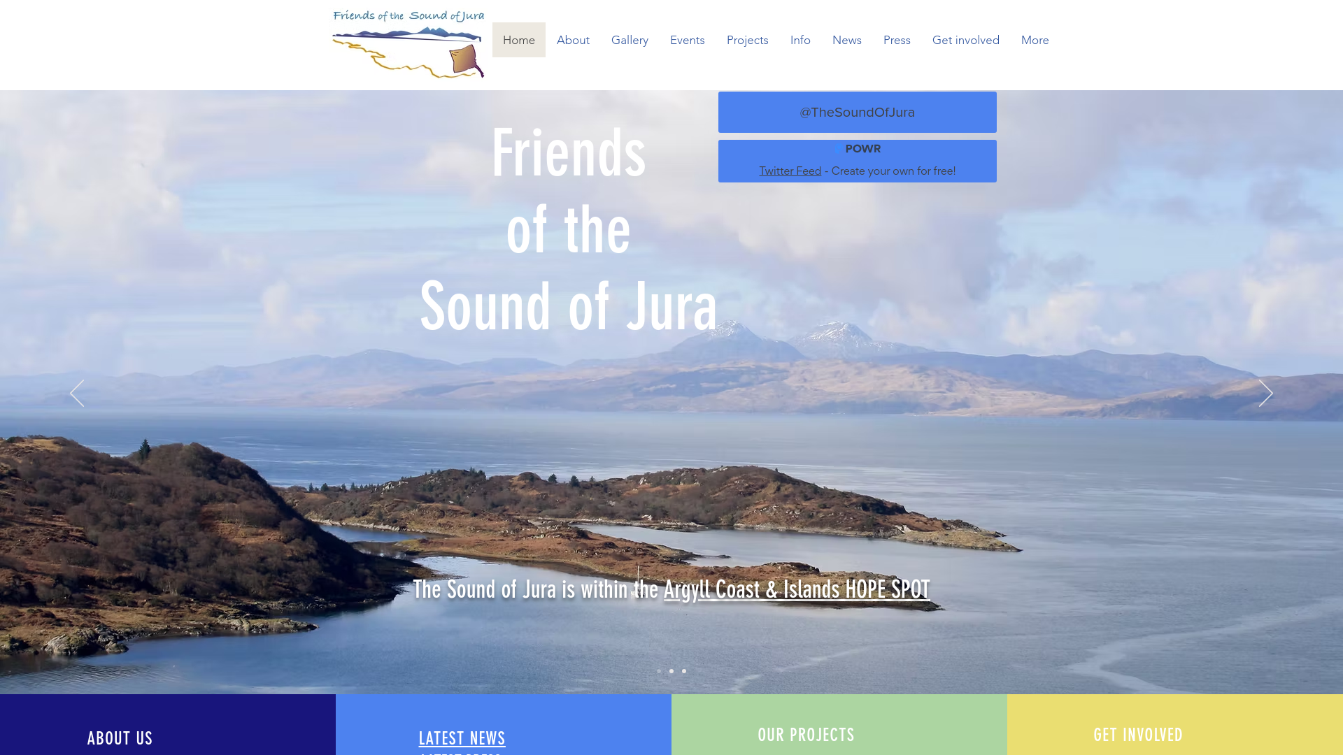 Website screenshot