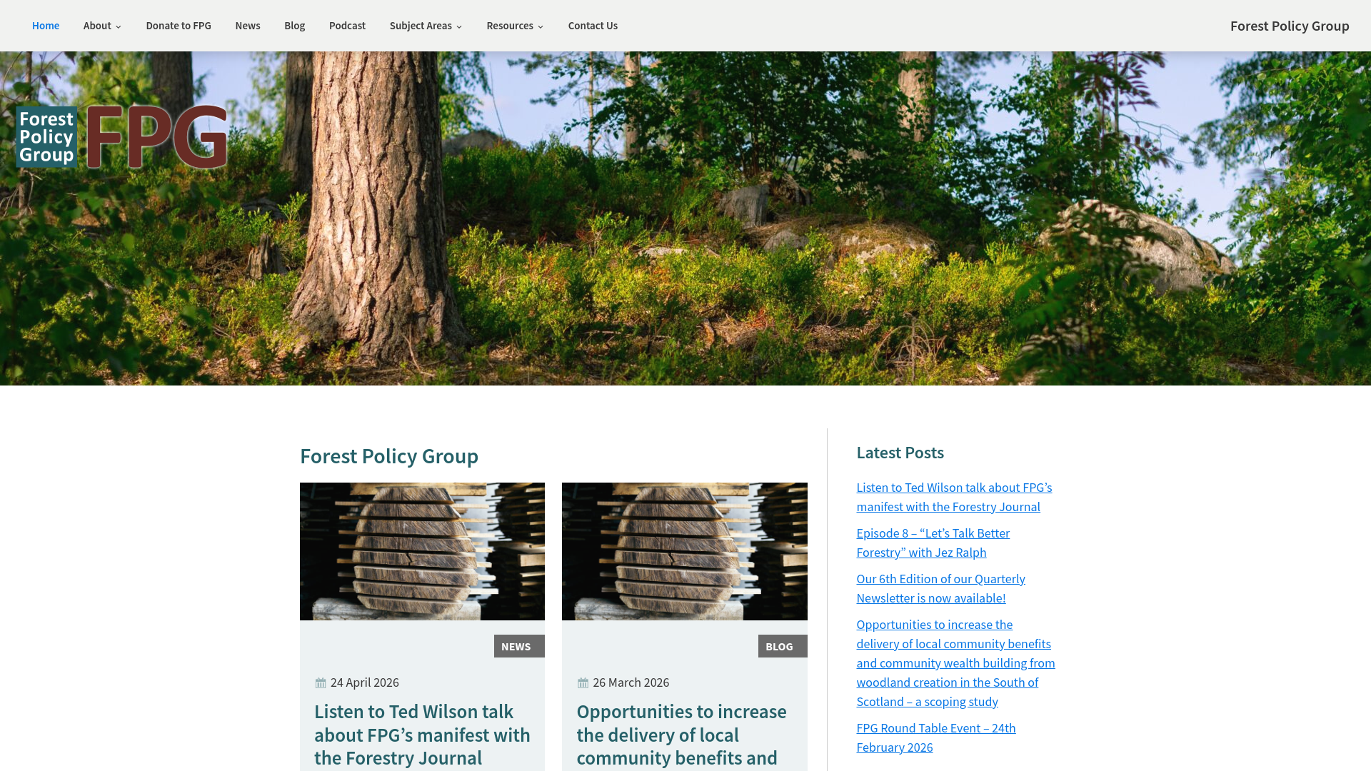 Website screenshot