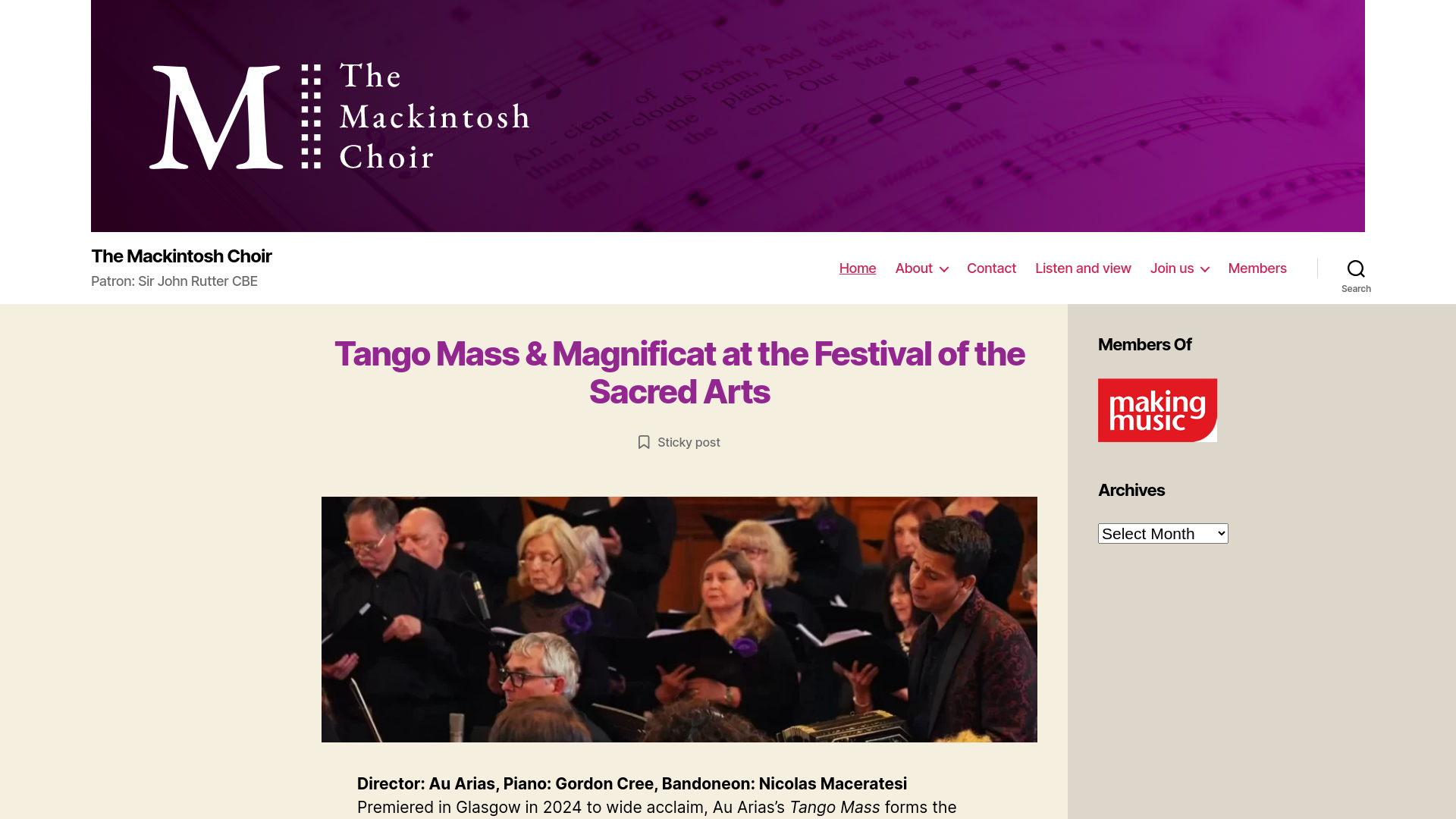 Website screenshot