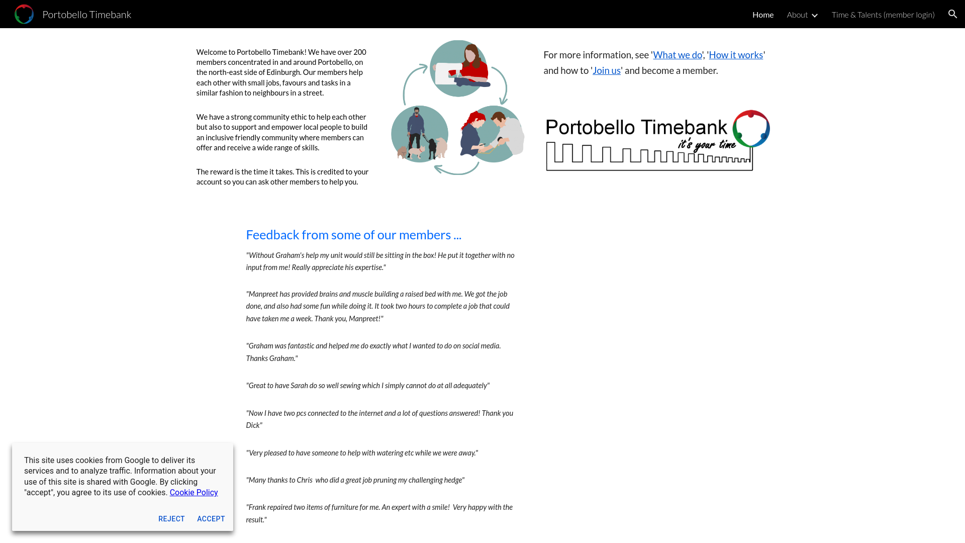 Website screenshot