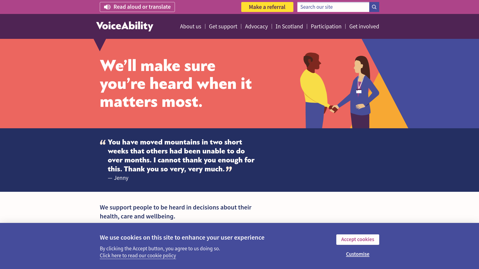 Website screenshot