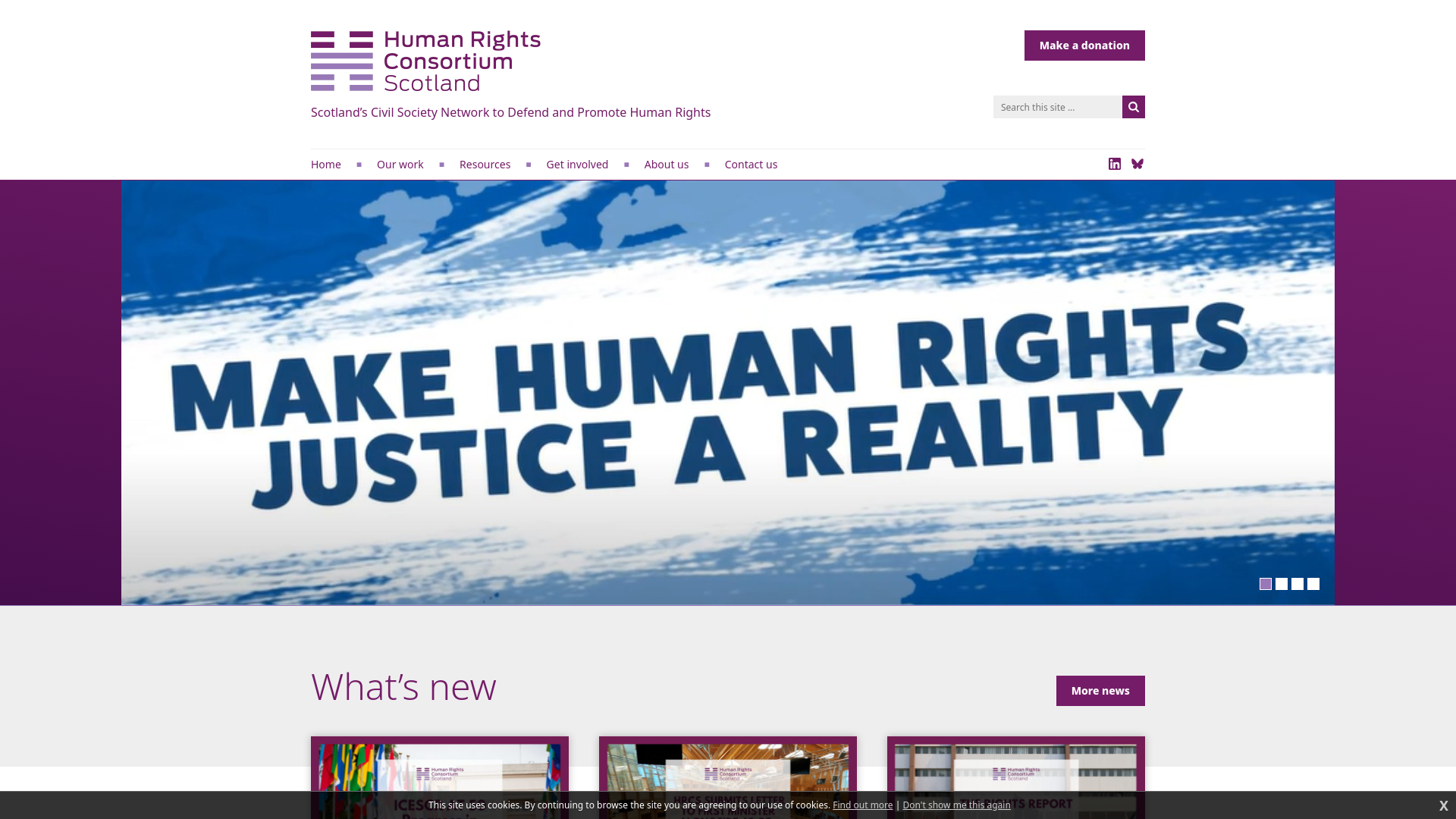 Website screenshot