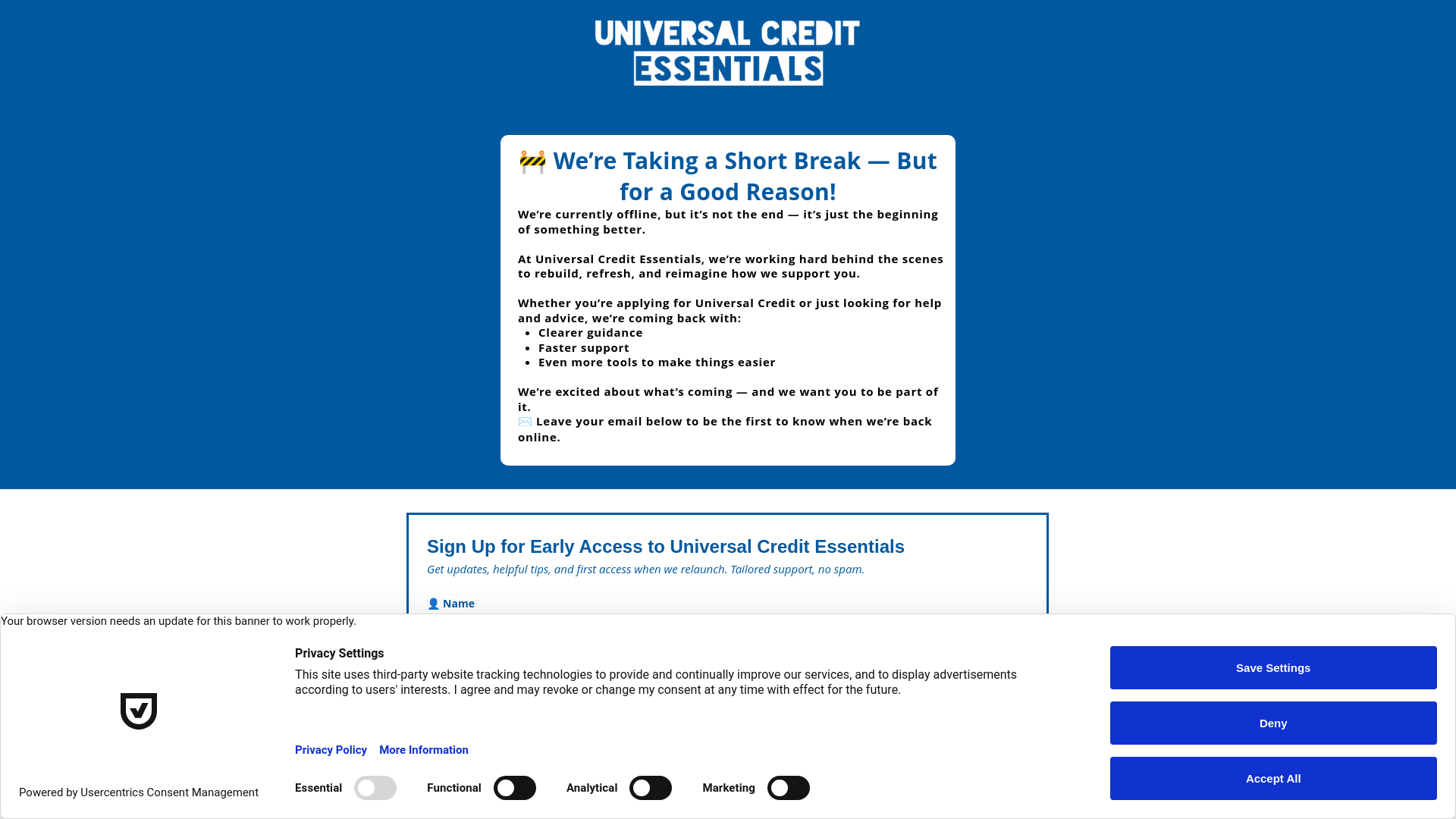 Website screenshot